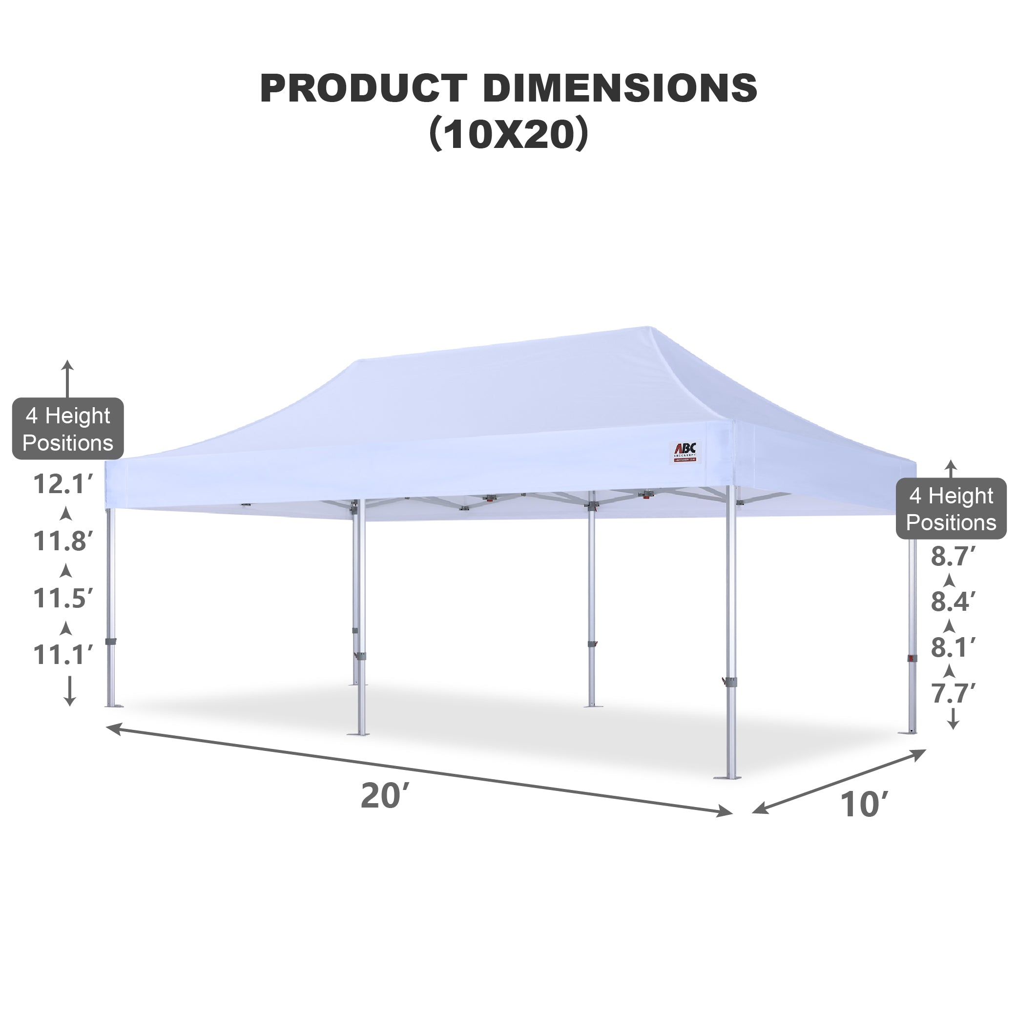 S3 BenchMark Brio® - Fort Aluminum Canopy Tent