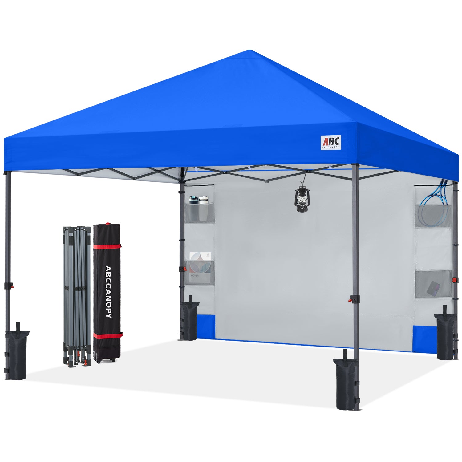 ABCCANOPY 10x10 Pop Up Canopy Tent with Storage Sidewall (Low Crest™)