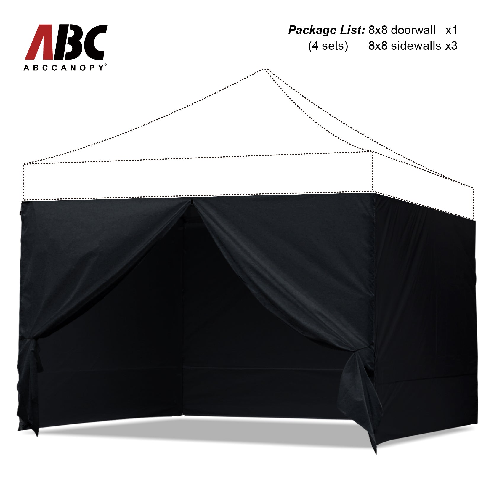 ABCCANOPY Canopy Sidewall Walls (4 Walls Only) - 10x10, 10x20