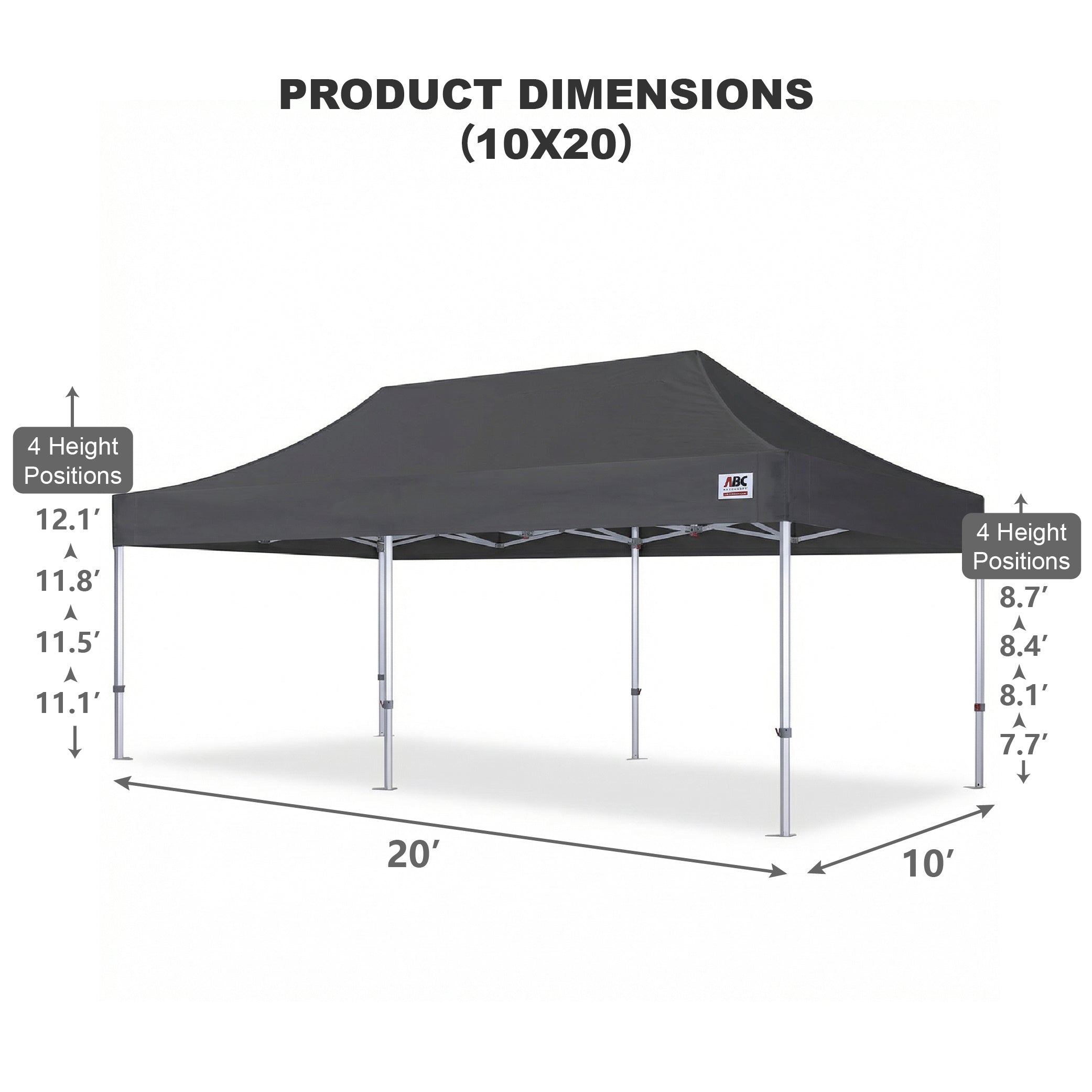 S3 BenchMark Brio® - Fort Aluminum Canopy Tent