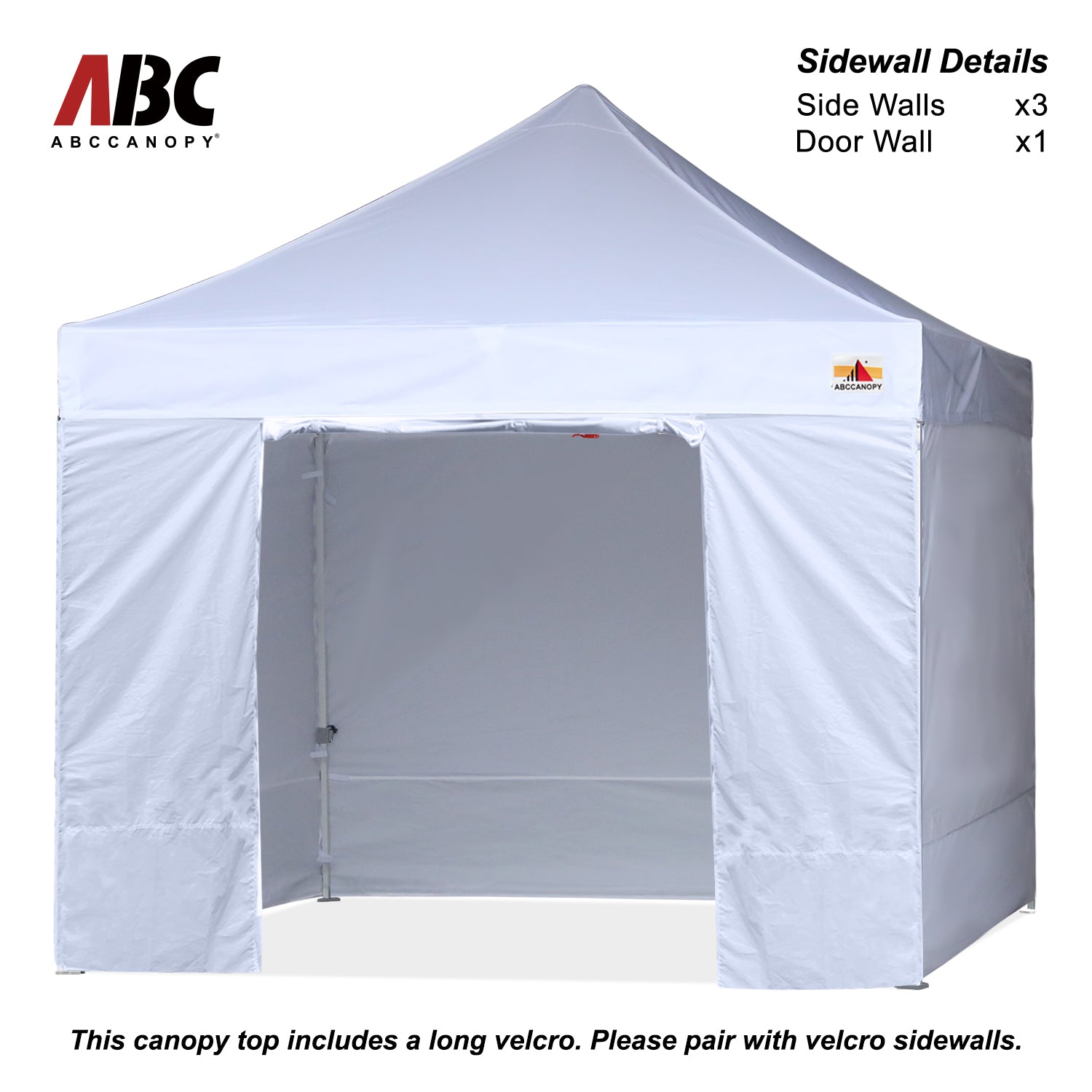 ABCCANOPY S1 Commercial Pop Up Canopy Tent with Sidewalls