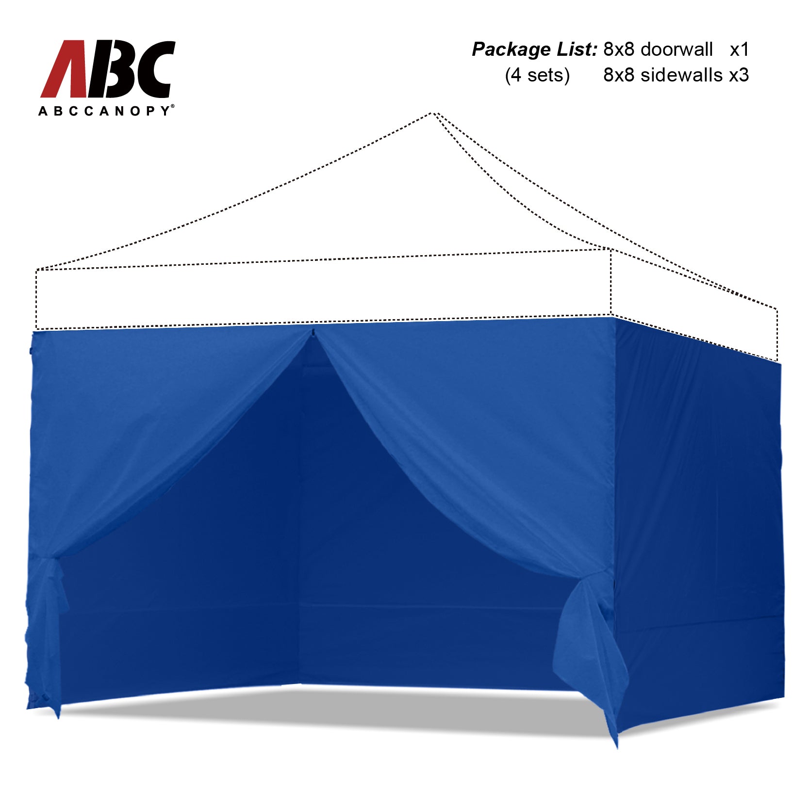 ABCCANOPY Canopy Sidewall Walls (4 Walls Only) - 10x10, 10x20