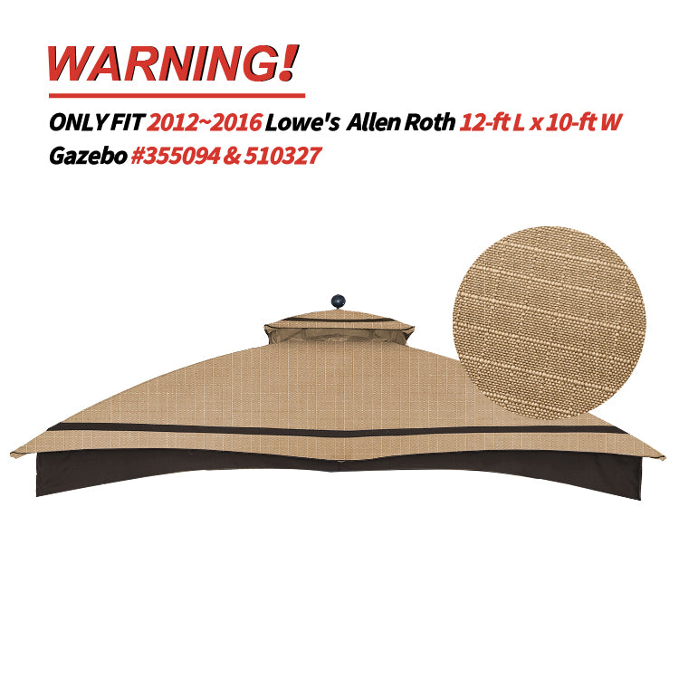ABCCANOPY 10x12 Gazebo Replacement Accessories (GF-12S004B-1/GF-12S004 ABCCANOPY 10x12 Gazebo Replacement Accessories (GF-12S004B-1/GF-12S004