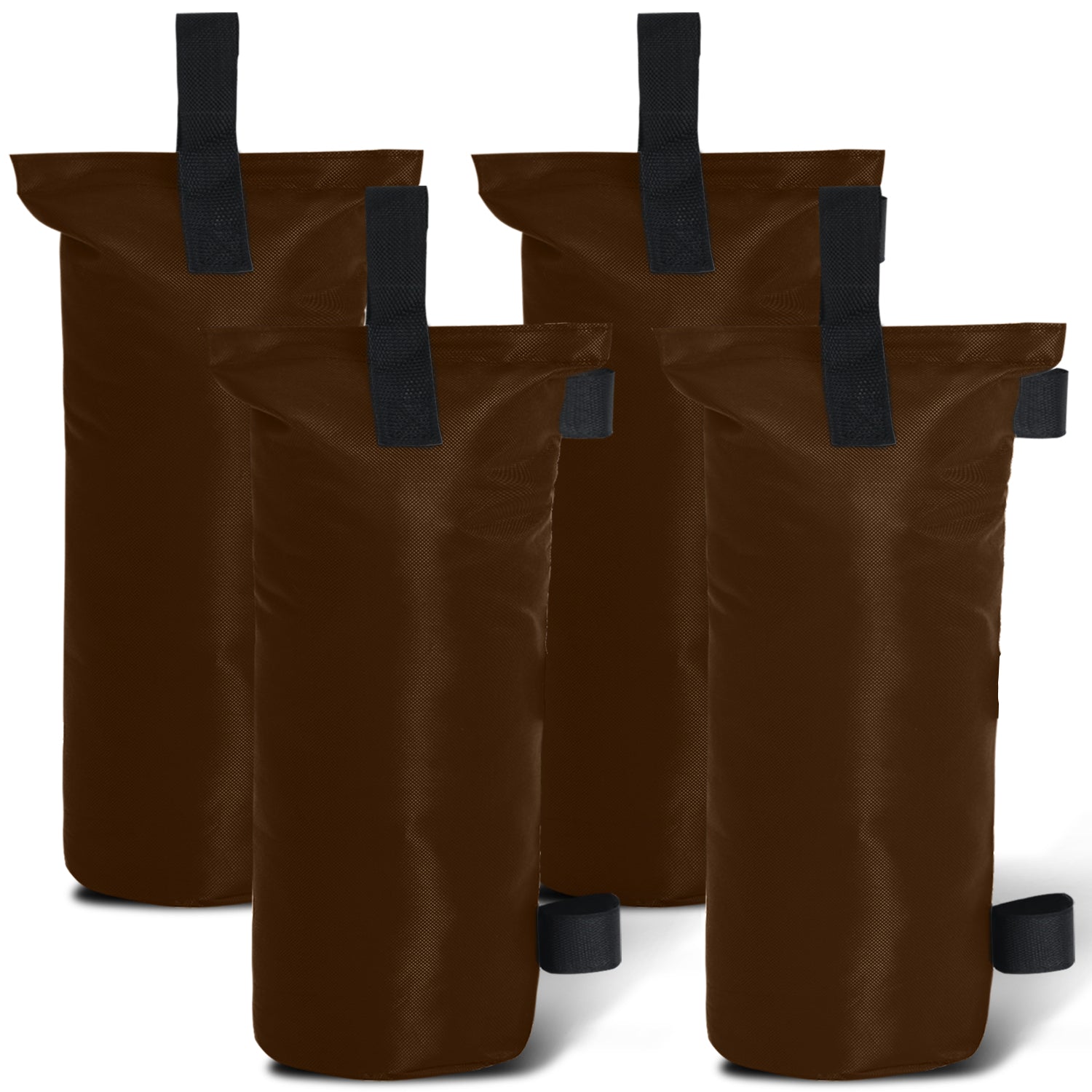sandbags for tent ABCCANOPY 100LBS/112LBS/150LBS Extra Large Canopy Sand Bags, 4-Packs (Without Sand) 112 lb / Orange