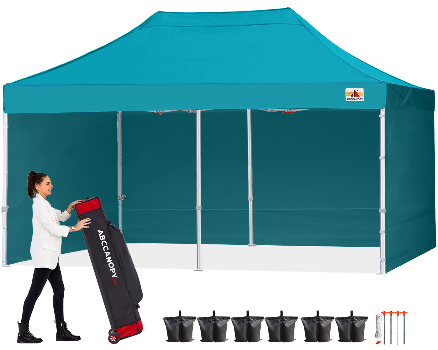 S1 Commercial Pop Up 10x10/10x15/10x20 Canopy Tent with Sidewalls