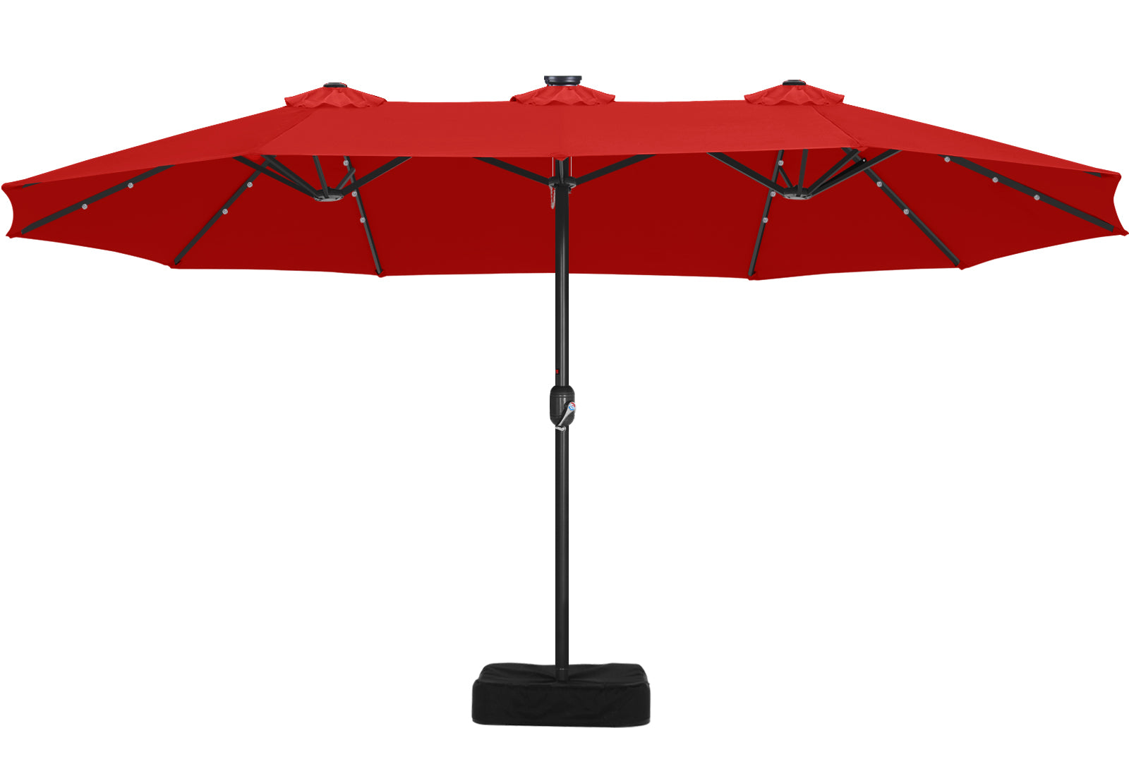 ABCCANOPY 15FT Double Sided Pool Umbrella with Base, Outdoor Porch Umbrella for Poolside, Lawn, Backyard (Green) ABCCANOPY 15FT Double Sided Pool Umbrella with Base, Outdoor Porch Umbrella for Poolside, Lawn, Backyard (Green)
