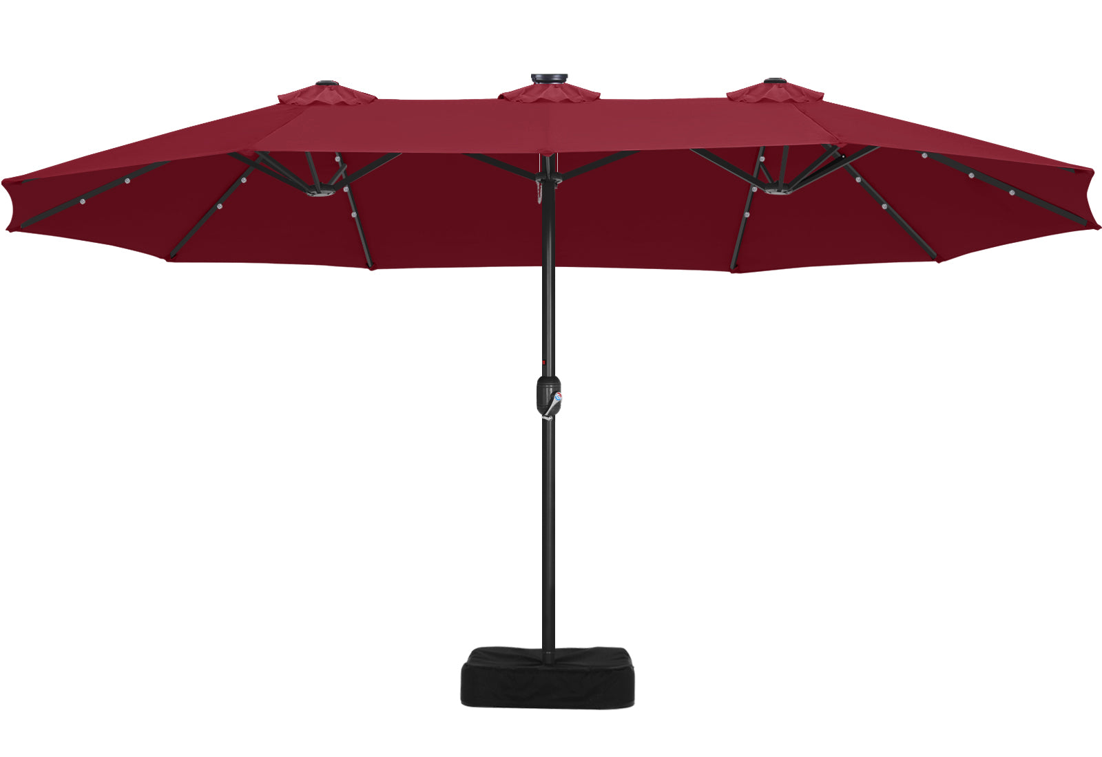 ABCCANOPY 15FT Double Sided Pool Umbrella with Base, Outdoor Porch Umbrella for Poolside, Lawn, Backyard (Green) ABCCANOPY 15FT Double Sided Pool Umbrella with Base, Outdoor Porch Umbrella for Poolside, Lawn, Backyard (Green)