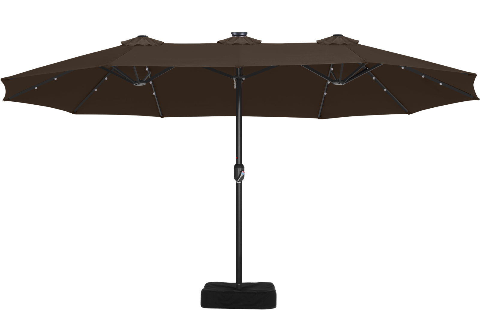 ABCCANOPY 15FT Double Sided Pool Umbrella with Base, Outdoor Porch Umbrella for Poolside, Lawn, Backyard (Green) ABCCANOPY 15FT Double Sided Pool Umbrella with Base, Outdoor Porch Umbrella for Poolside, Lawn, Backyard (Green)