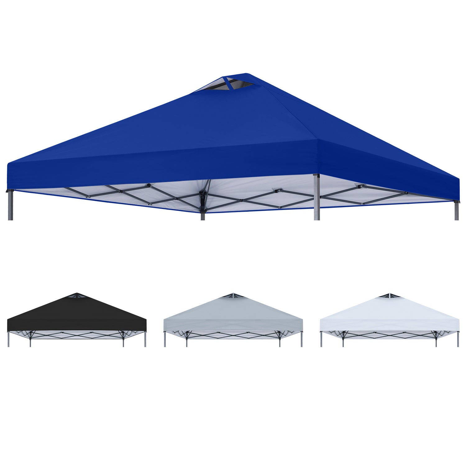 ABCCANOPY 10x10 Replacement Canopy Top Cover with Air Vent Blue