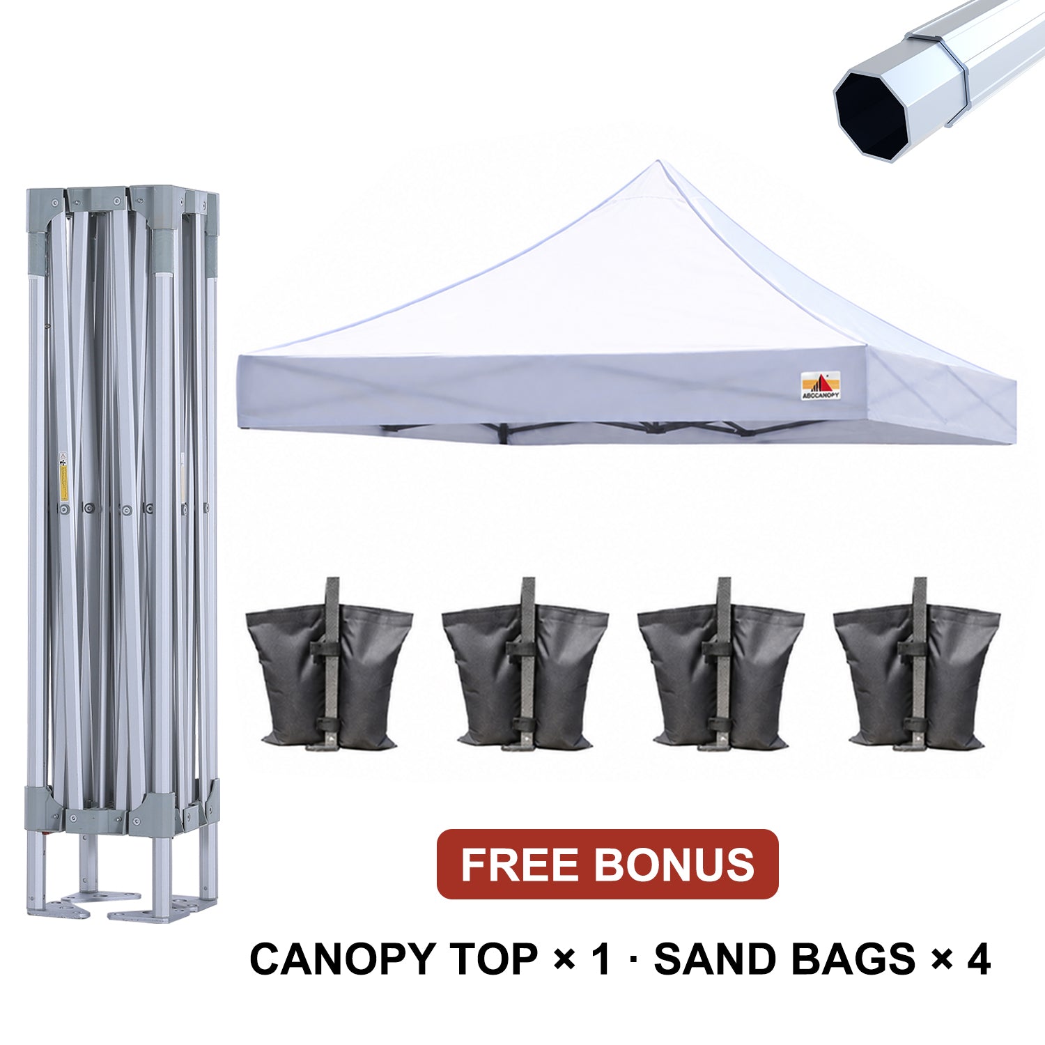 ABCCANOPY Aluminum Steel Replacement Canopy Frame Only (S2, S3, S4)- 10x10, 10x15, 10x20