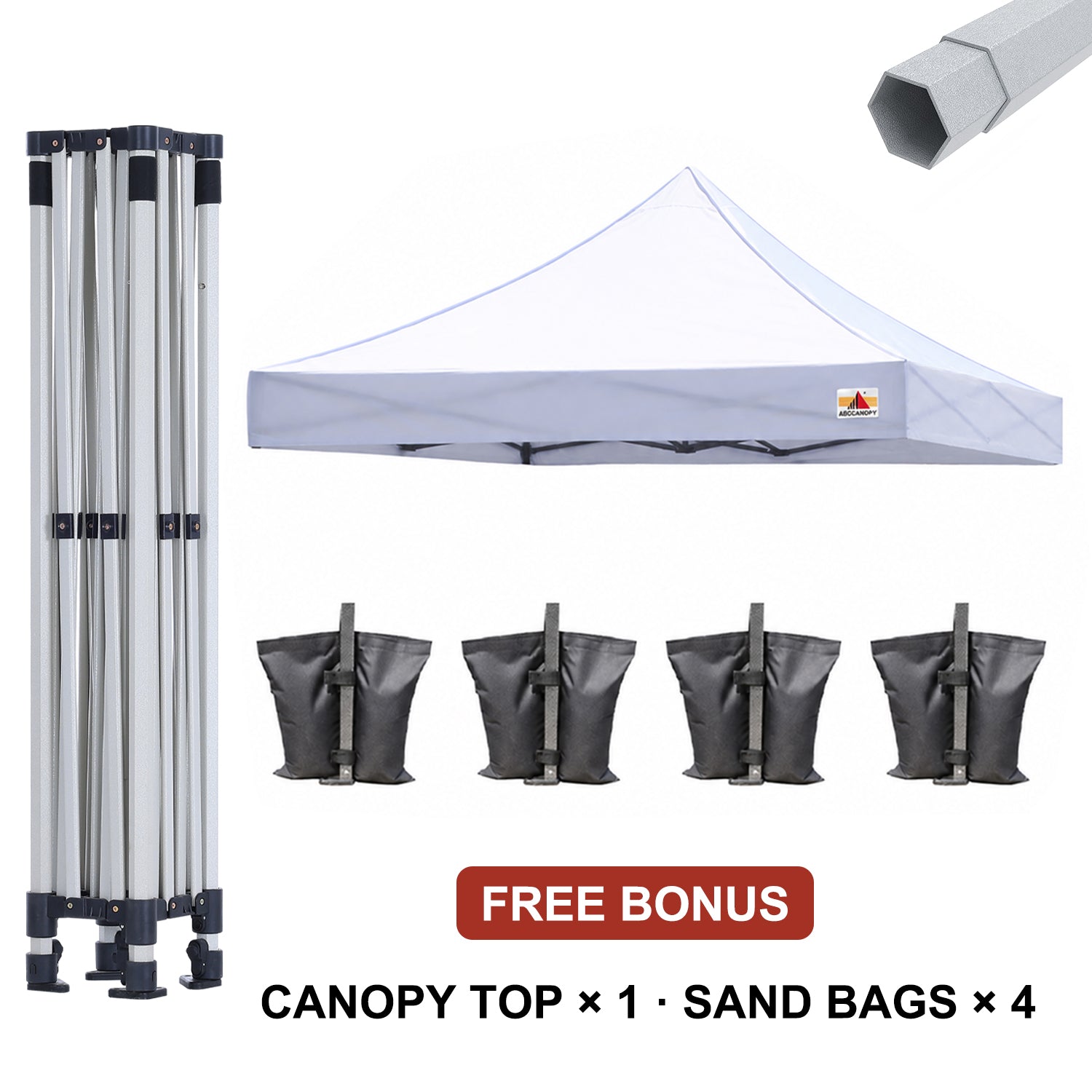 ABCCANOPY Aluminum Steel Replacement Canopy Frame Only (S2, S3, S4)- 10x10, 10x15, 10x20