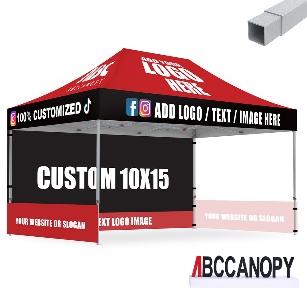 S2 Crux Start™-Core Custom Canopy Tent Square Tube 10x10, 10x15, 10x20