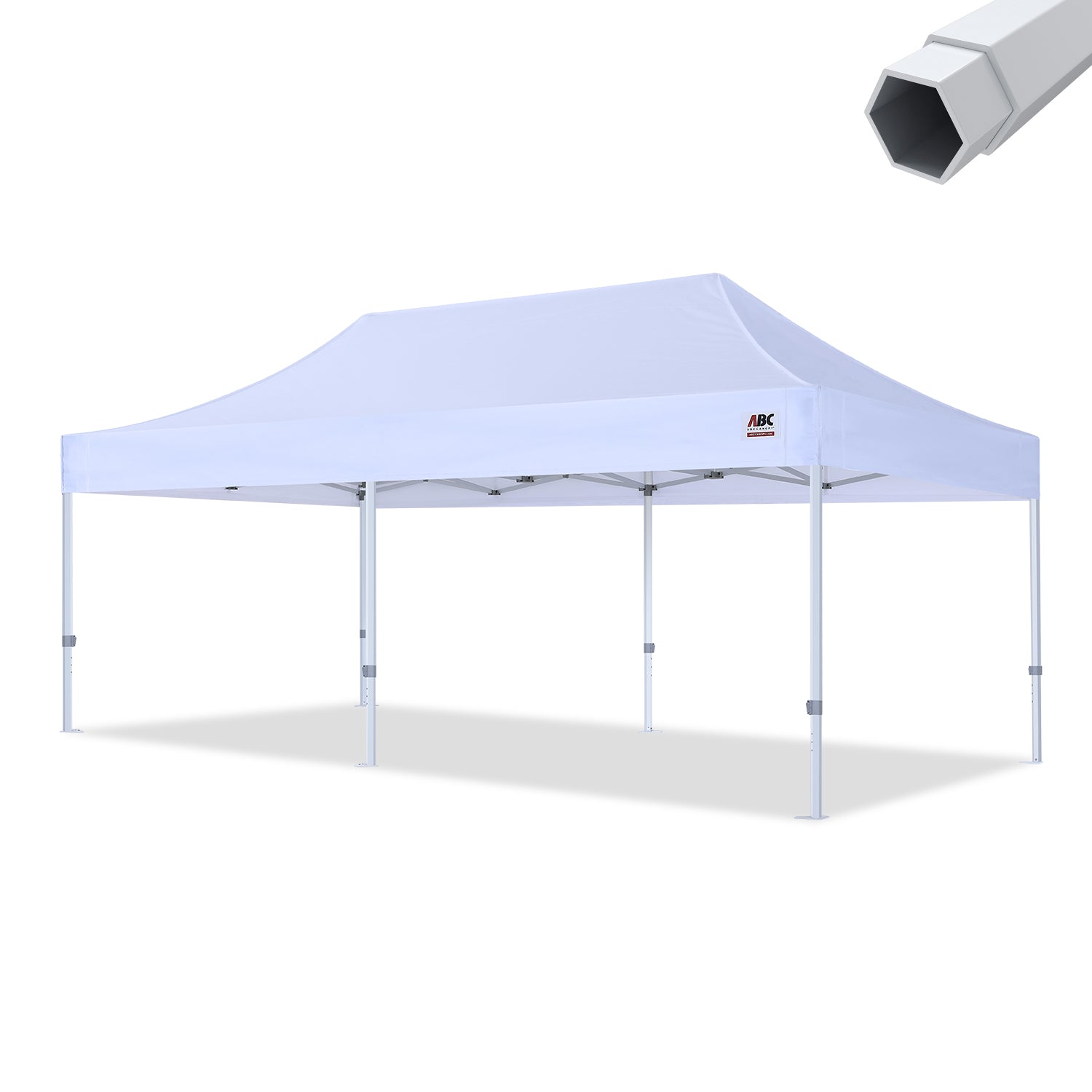 ABCCANOPY S1 Nova Base™-Frame Pro Hexagonal Pop Up Canopy Tent 10x10/10x15/10x20