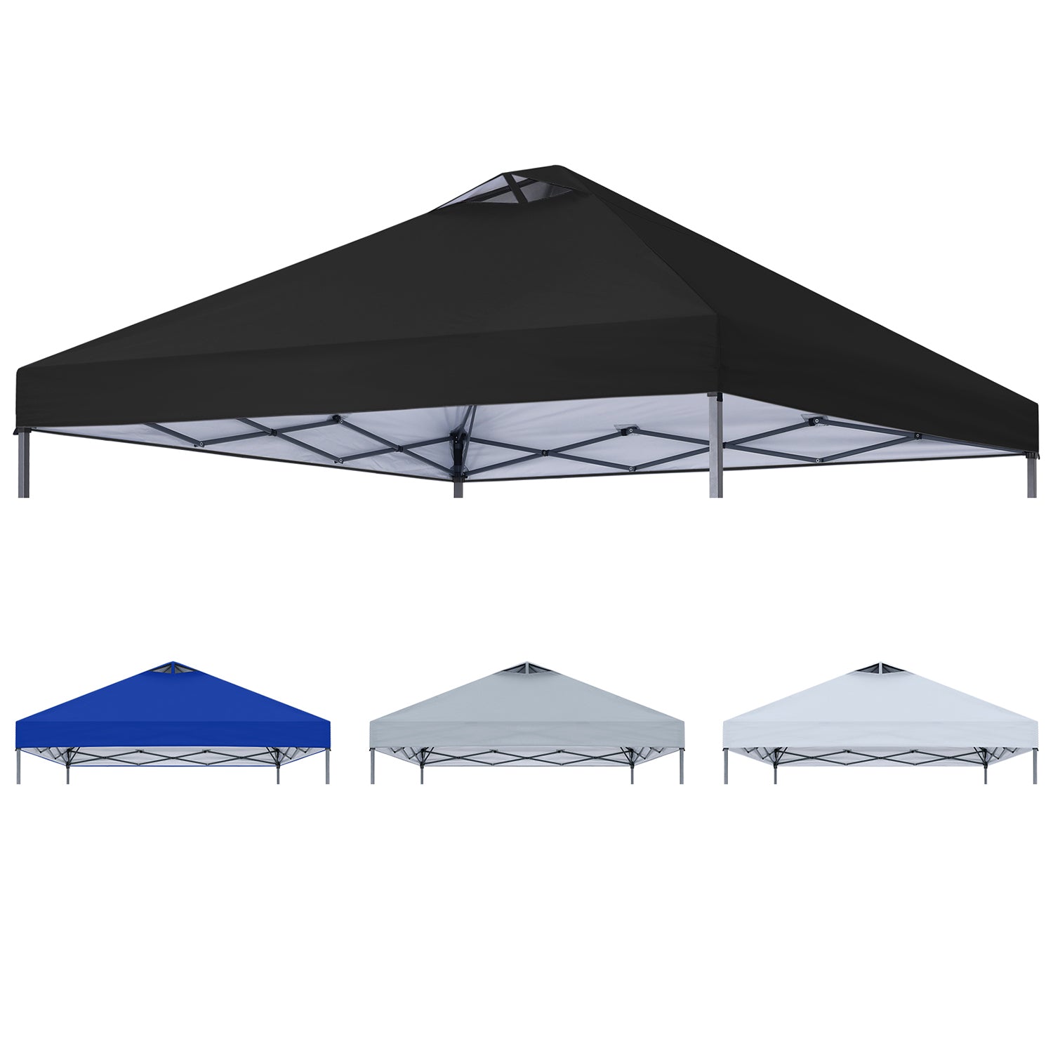 ABCCANOPY 10x10 Replacement Canopy Top Cover with Air Vent Blue