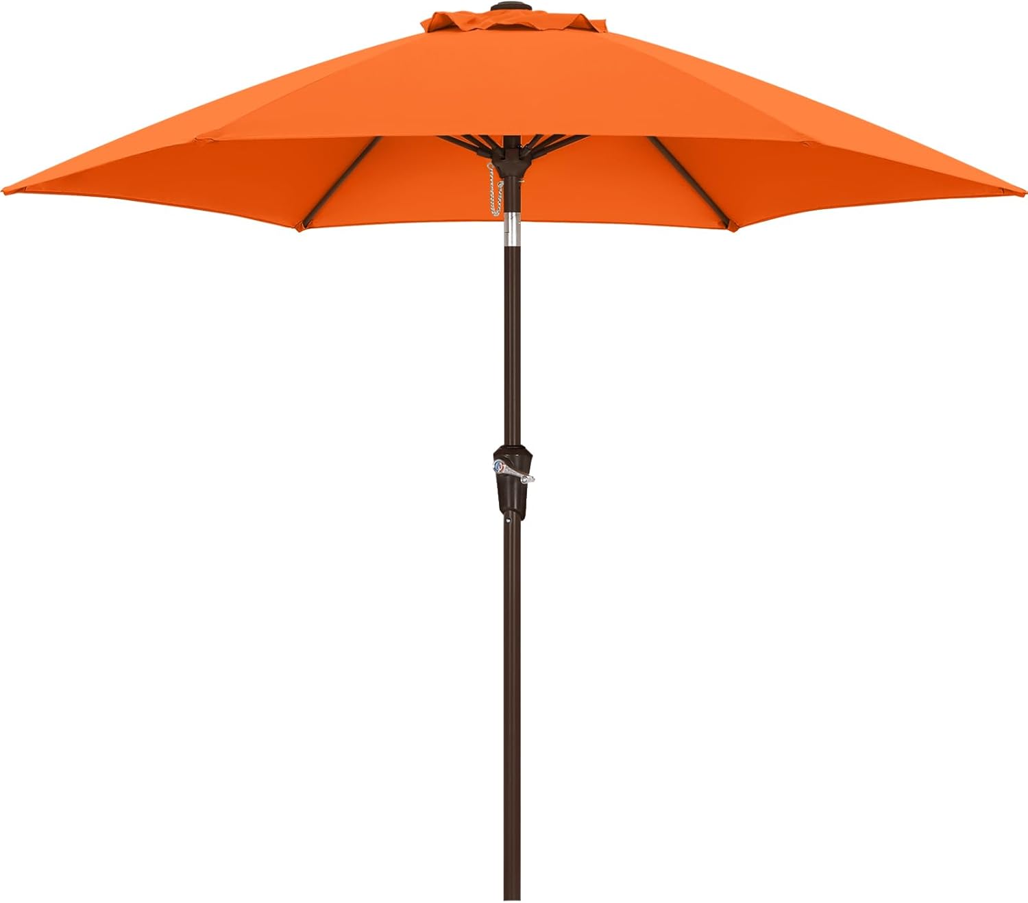 ABCCANOPY 7.5-ft Steel Gray Push-button Tilt Market Patio Umbrella Polyester one_size