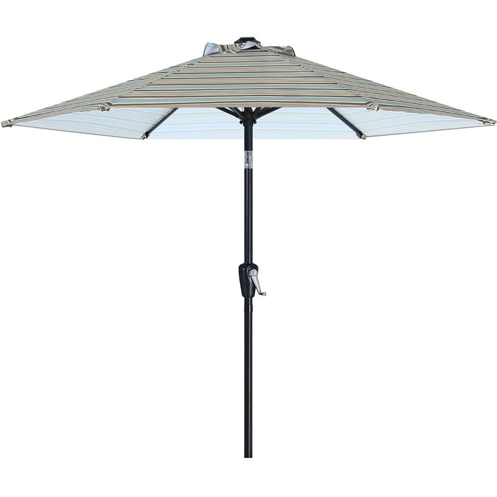 ABCCANOPY 7.5-ft Steel Gray Push-button Tilt Market Patio Umbrella Polyester one_size