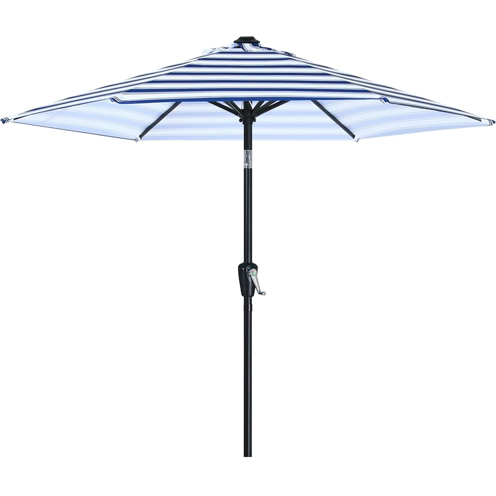 ABCCANOPY 7.5-ft Steel Gray Push-button Tilt Market Patio Umbrella Polyester one_size