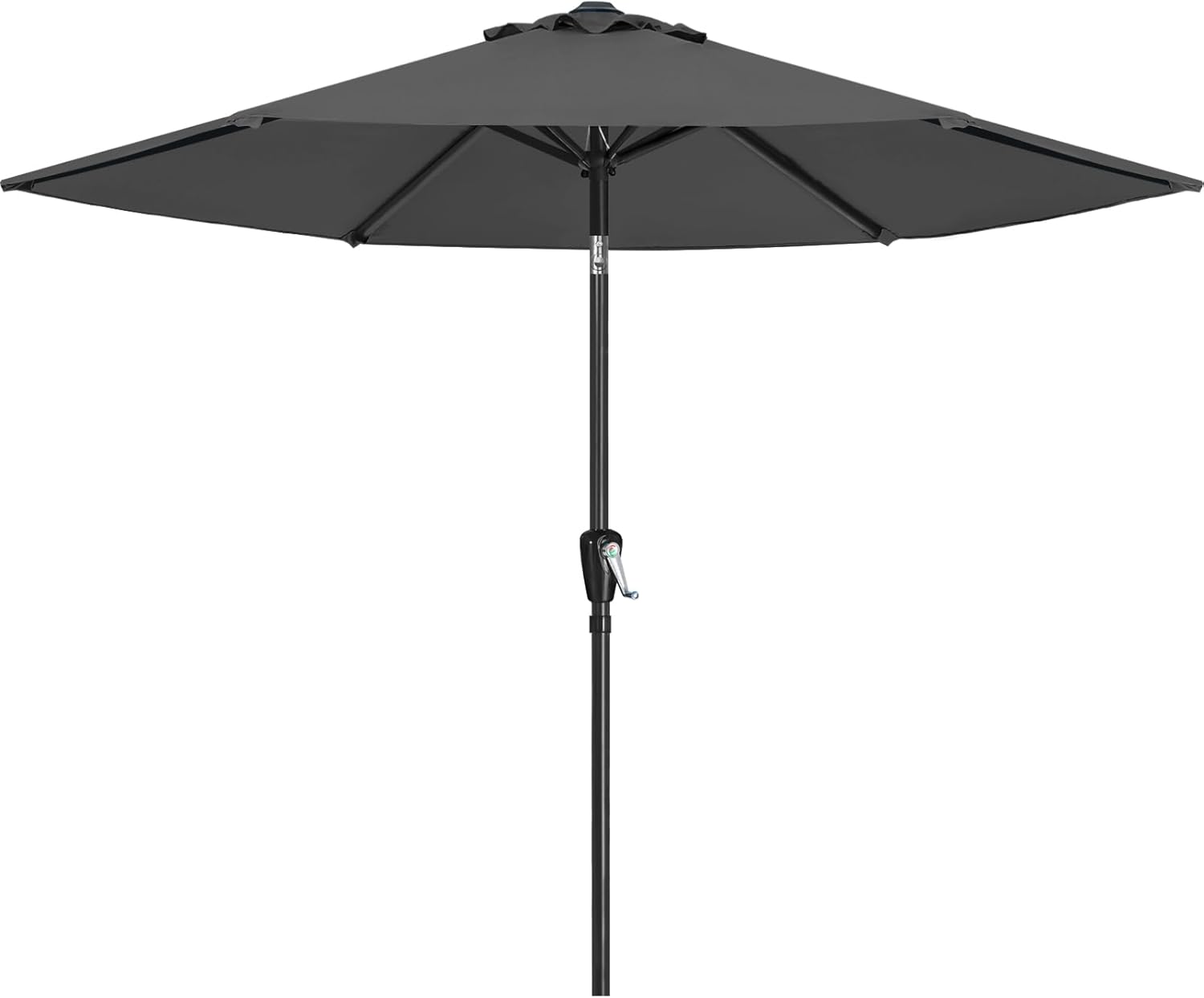 ABCCANOPY 7.5-ft Steel Gray Push-button Tilt Market Patio Umbrella Polyester one_size