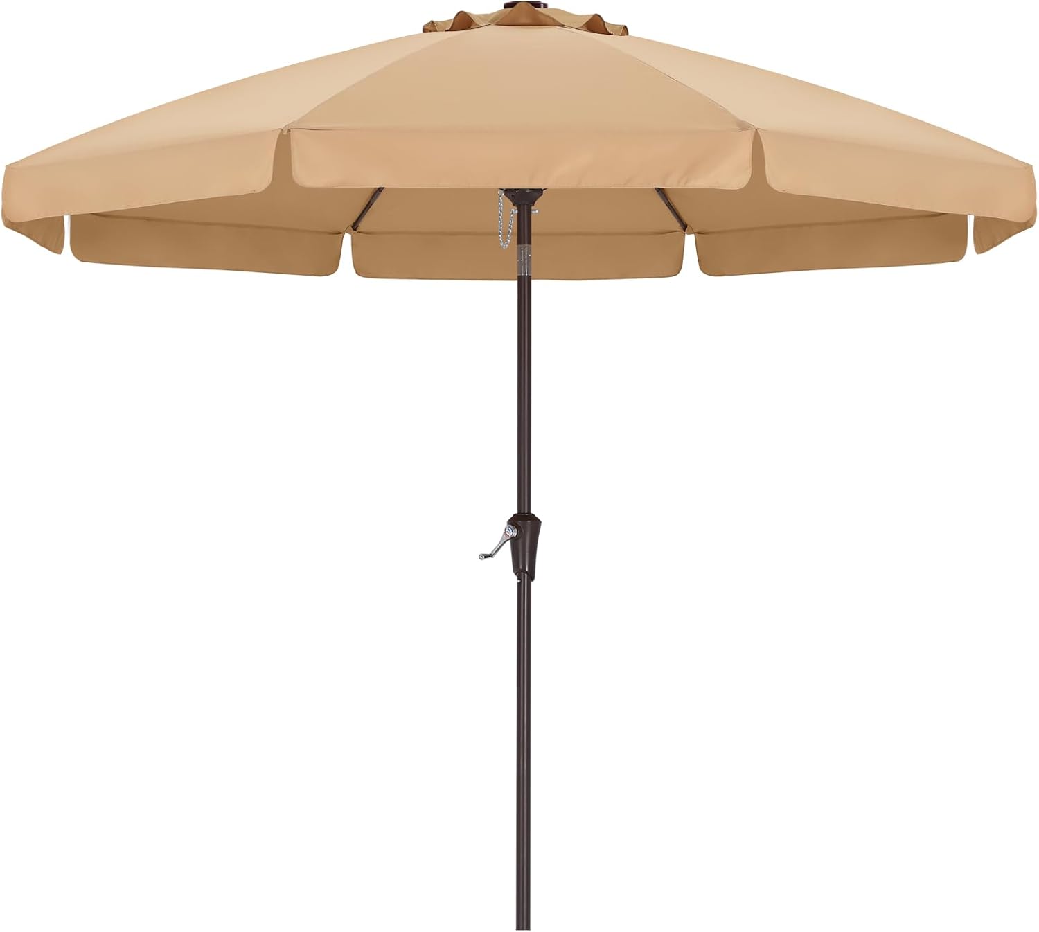 ABCCANOPY Outdoor Market 8 Ribs Umbrella for Patio Pool 7.5FT, 9FT, 10FT 11FT / Khaki