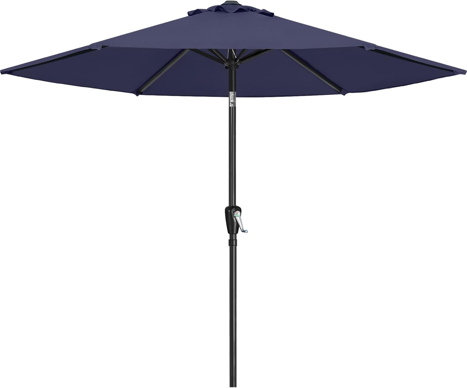 ABCCANOPY 7.5-ft Steel Gray Push-button Tilt Market Patio Umbrella Polyester one_size