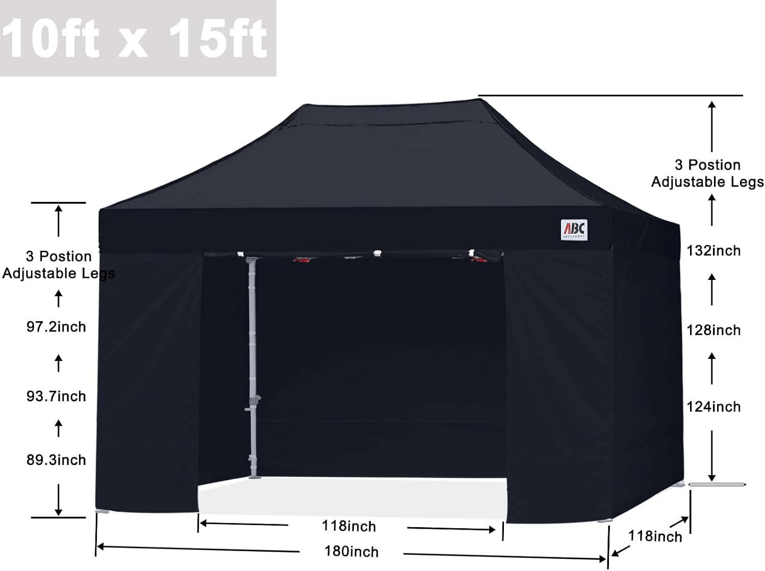 S1 Nova Base® - Lite Pop Up Canopy Tent with Sidewalls