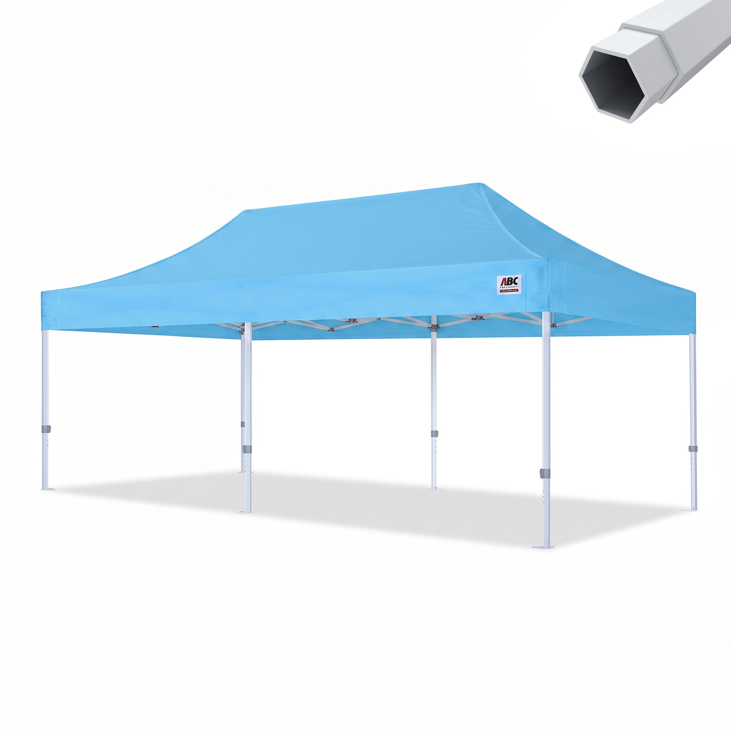 ABCCANOPY S1 Nova Base™-Frame Pro Hexagonal Pop Up Canopy Tent 10x10/10x15/10x20