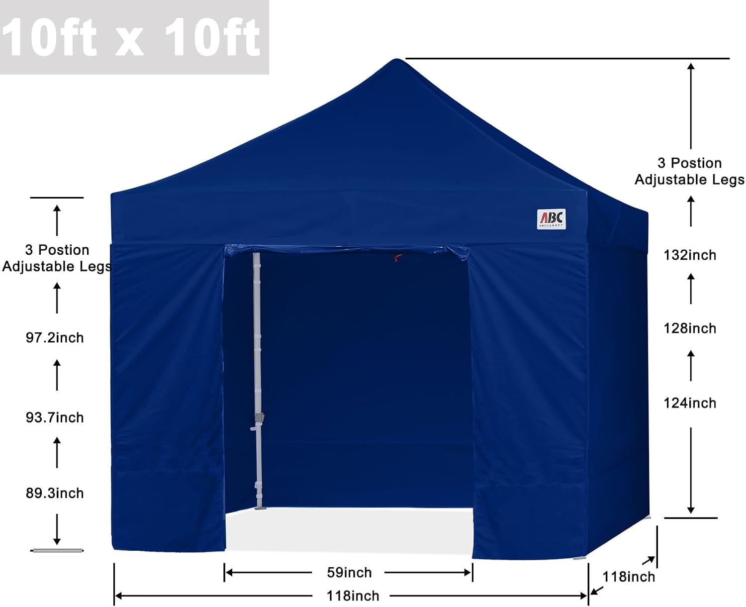 S1 Nova Base® - Lite Pop Up Canopy Tent with Sidewalls