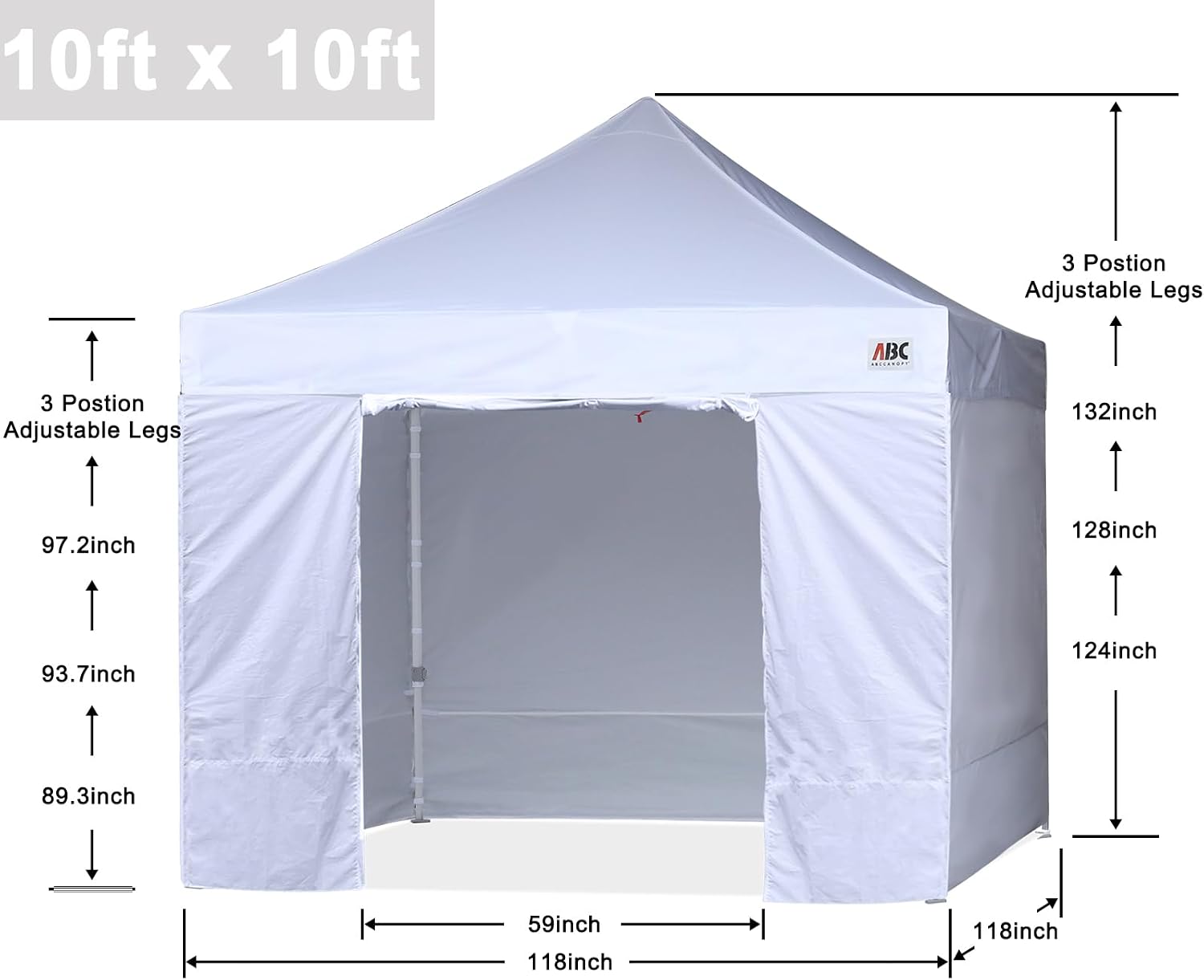 S1 Nova Base® - Lite Pop Up Canopy Tent with Sidewalls