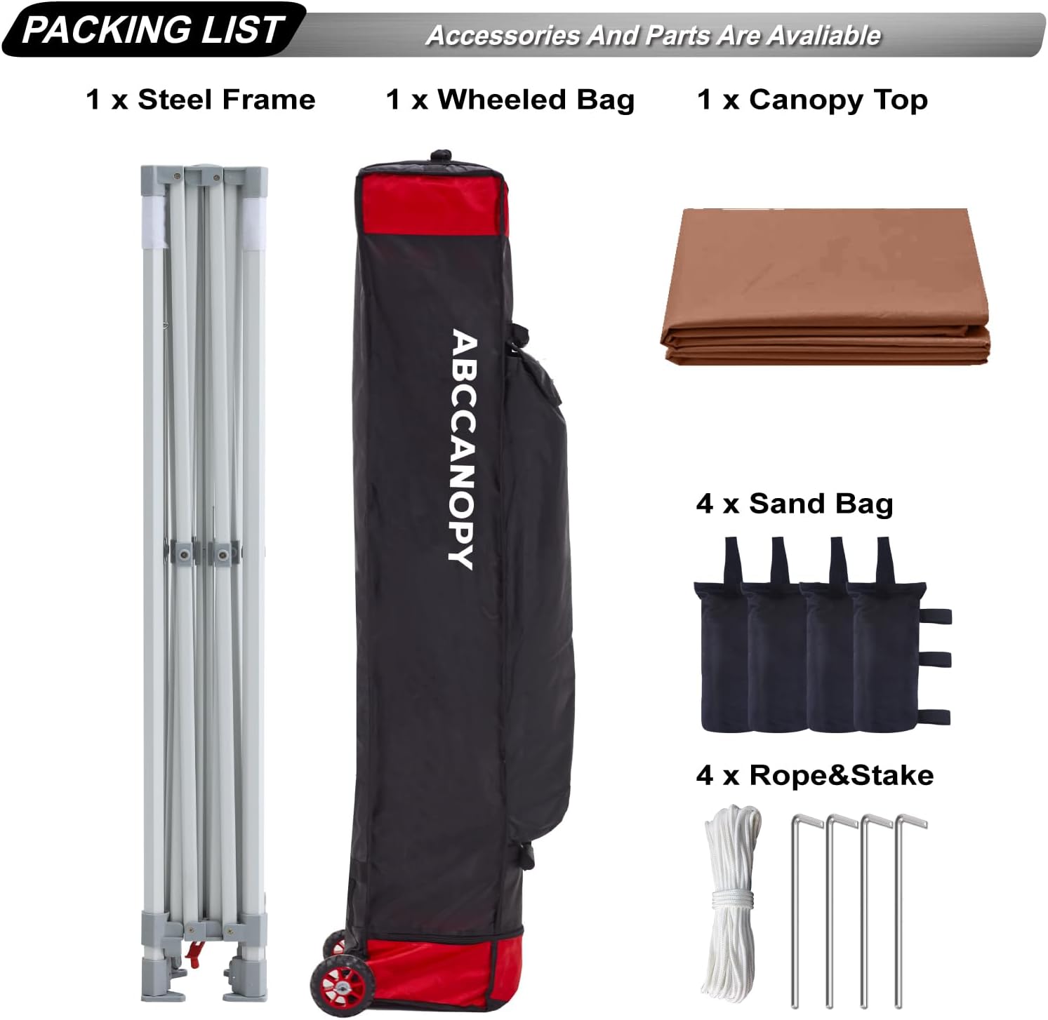 S1 Nova Base® - Frame Heavy Duty Pop Up Canopy Tent 8x8/10x10/10x15/10x20