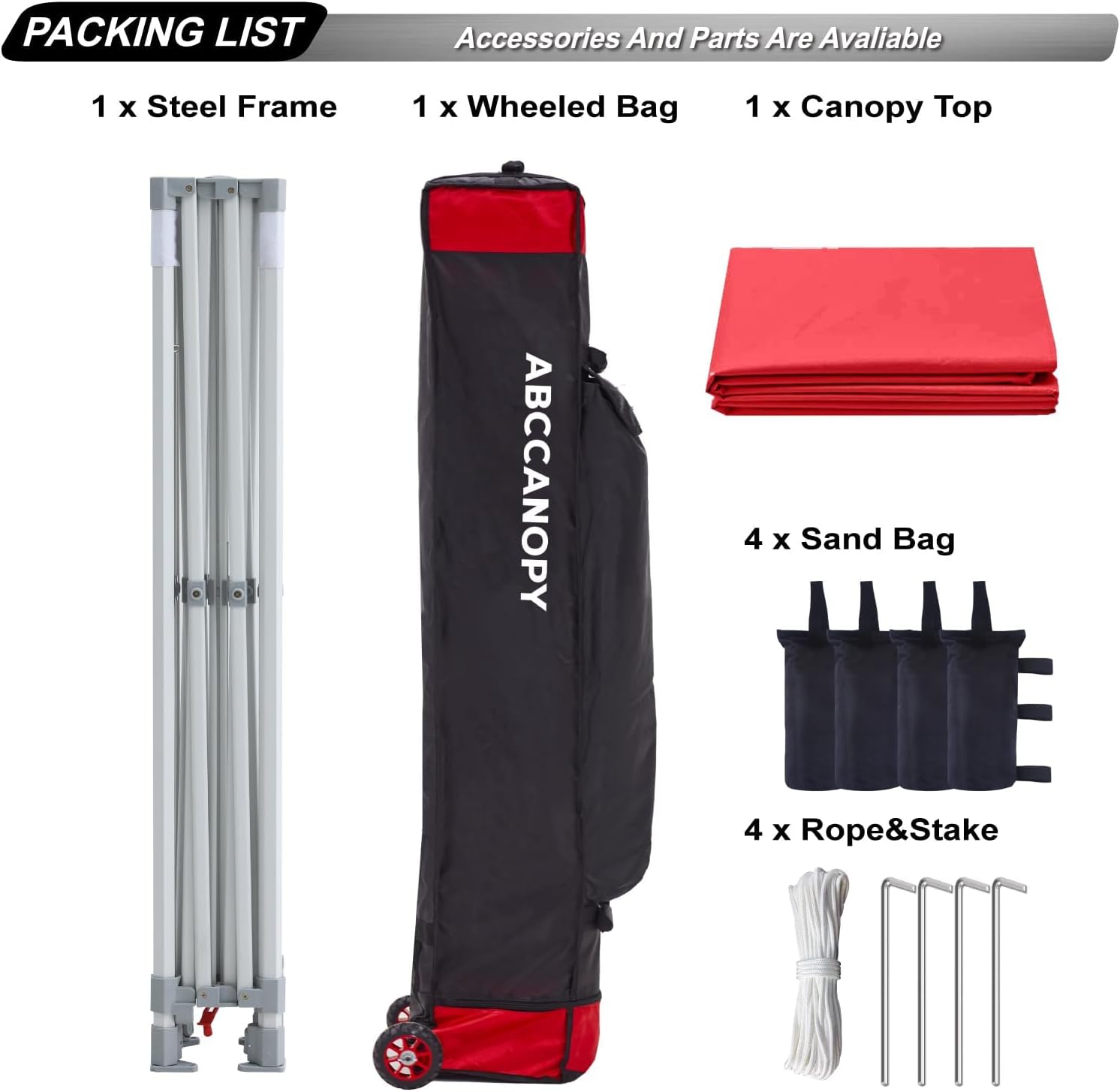 S1 Nova Base® - Frame Heavy Duty Pop Up Canopy Tent 8x8/10x10/10x15/10x20