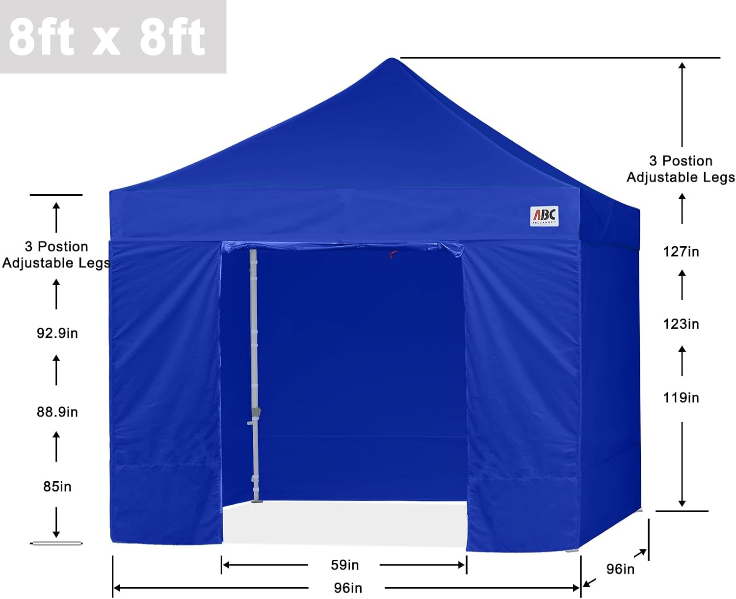 S1 Nova Base® - Lite Pop Up Canopy Tent with Sidewalls 8x8/8x12/8x16