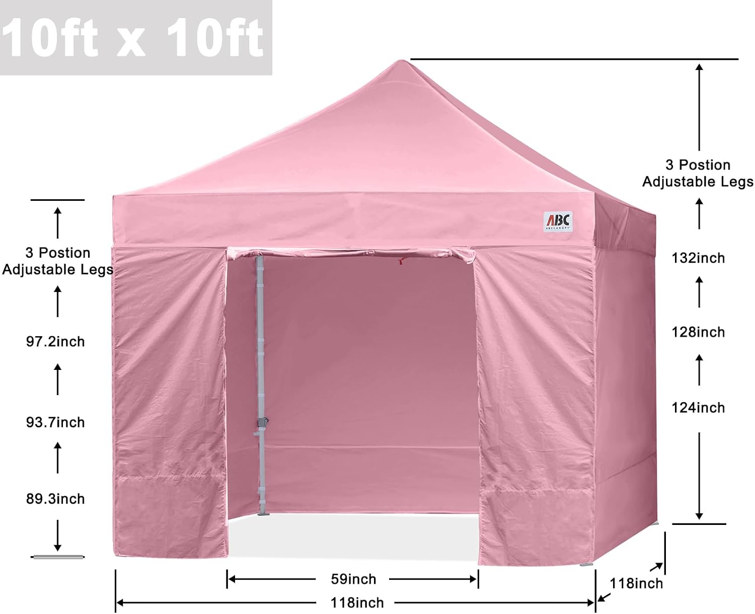 S1 Nova Base® - Lite Pop Up Canopy Tent with Sidewalls