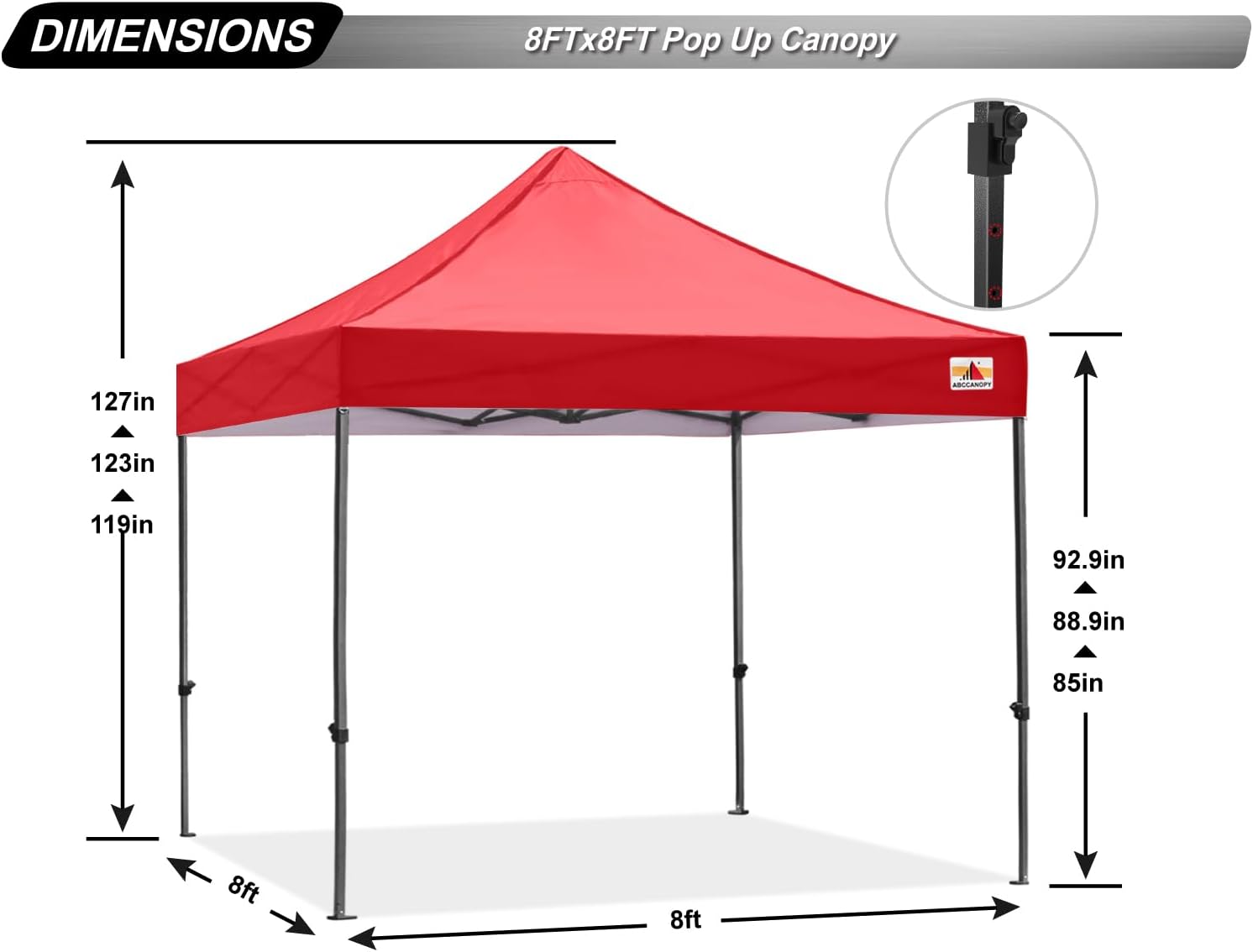 S1 Nova Base® - Lite Commercial Pop Up Canopy Tent 8x8/8x12/8x16