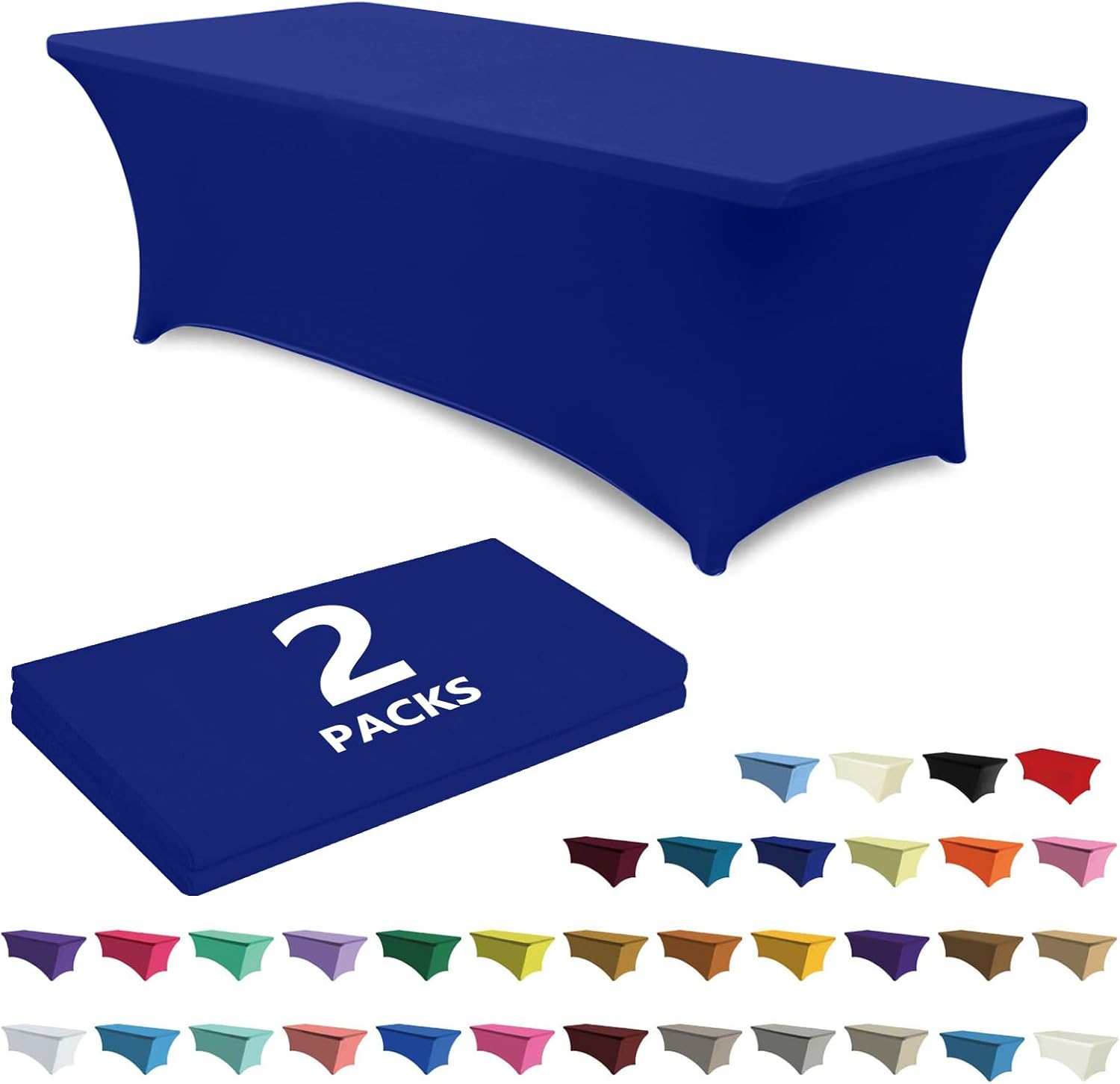 ABCCANOPY Spandex Tablecloths for Home Rectangular Table (Full encirclement)