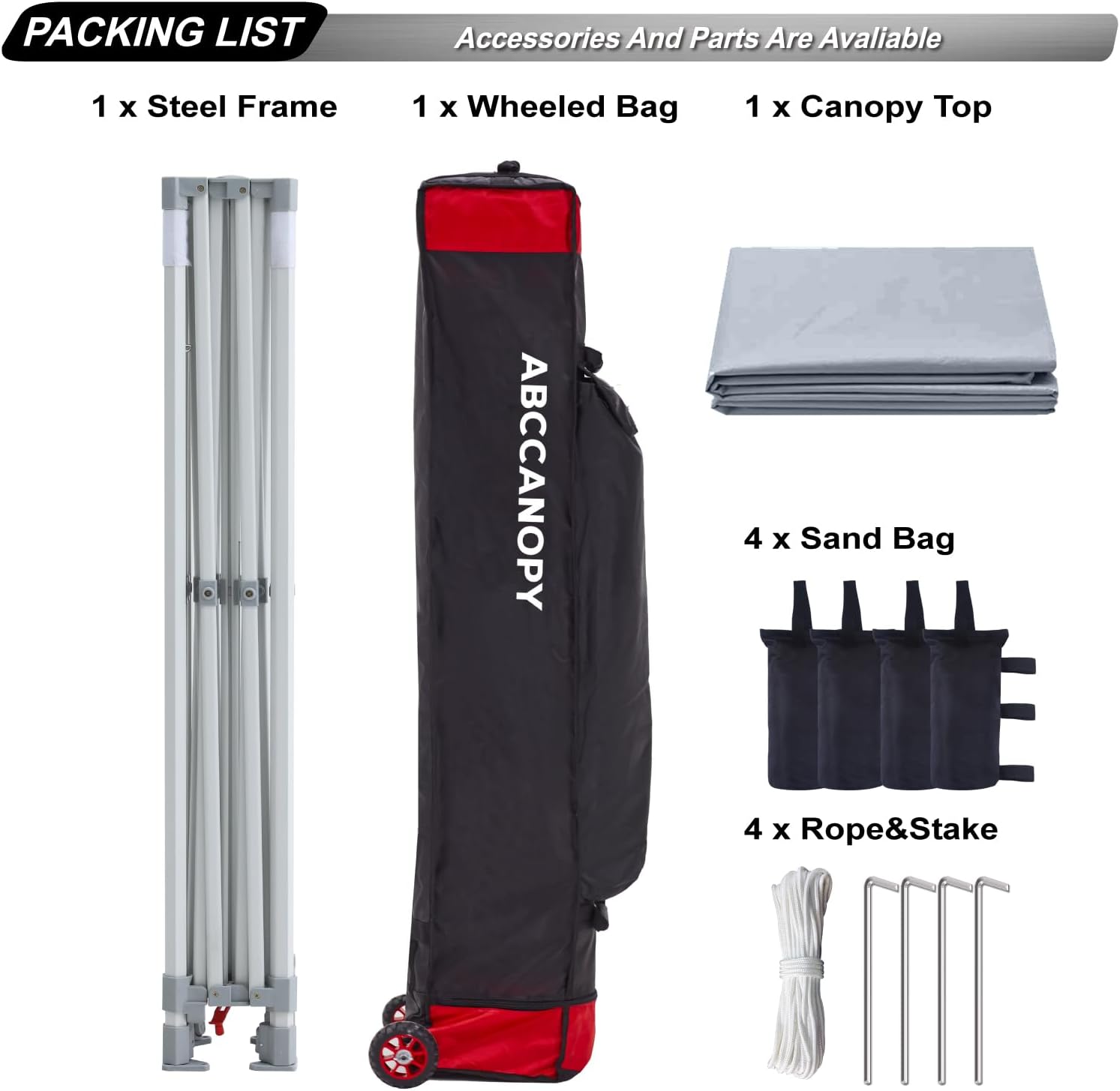 S1 Nova Base® - Frame Heavy Duty Pop Up Canopy Tent 8x8/10x10/10x15/10x20