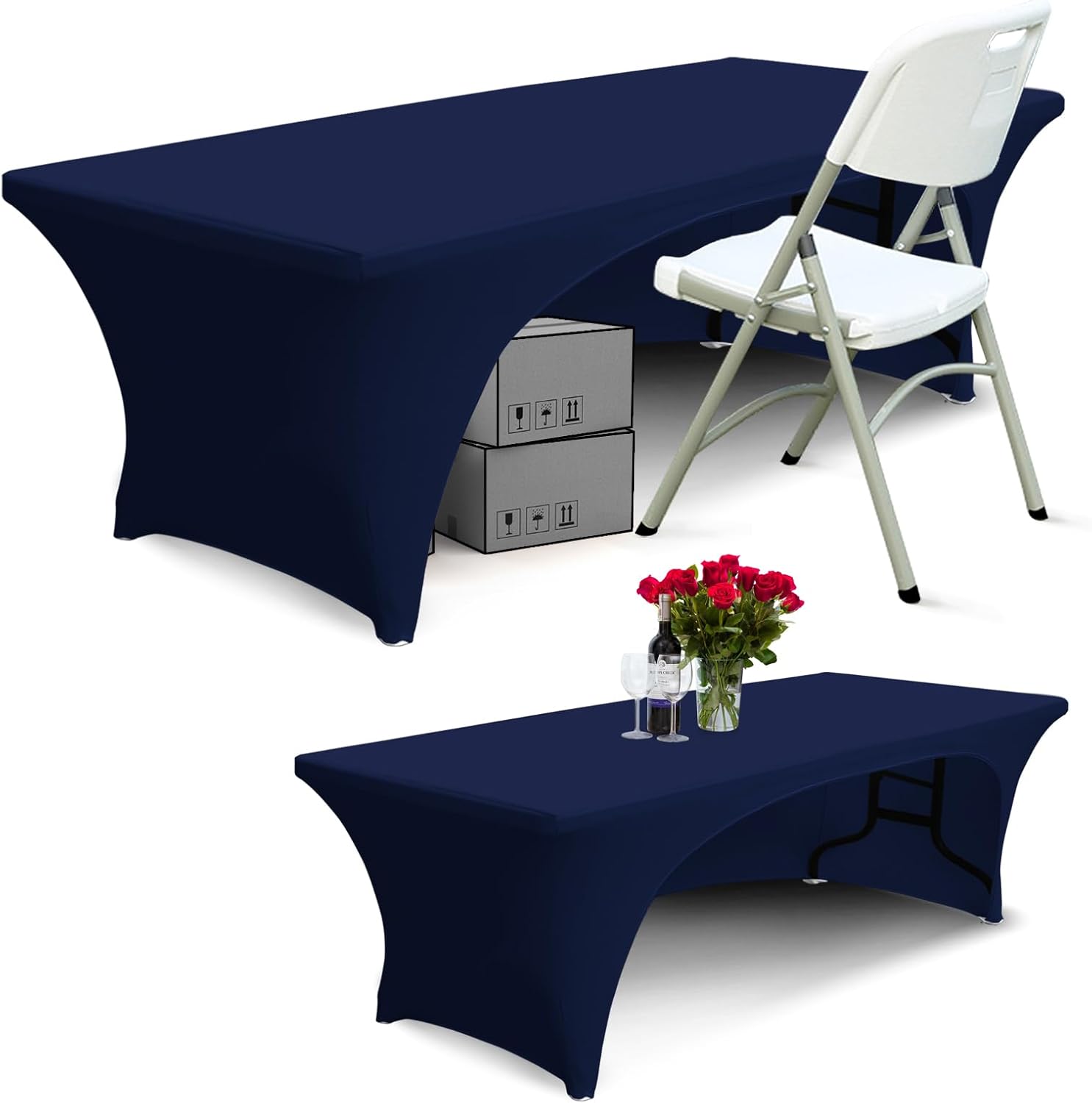 ABCCANOPY Spandex Table Cover Fitted Polyester Tablecloth (Incomplete encirclement)