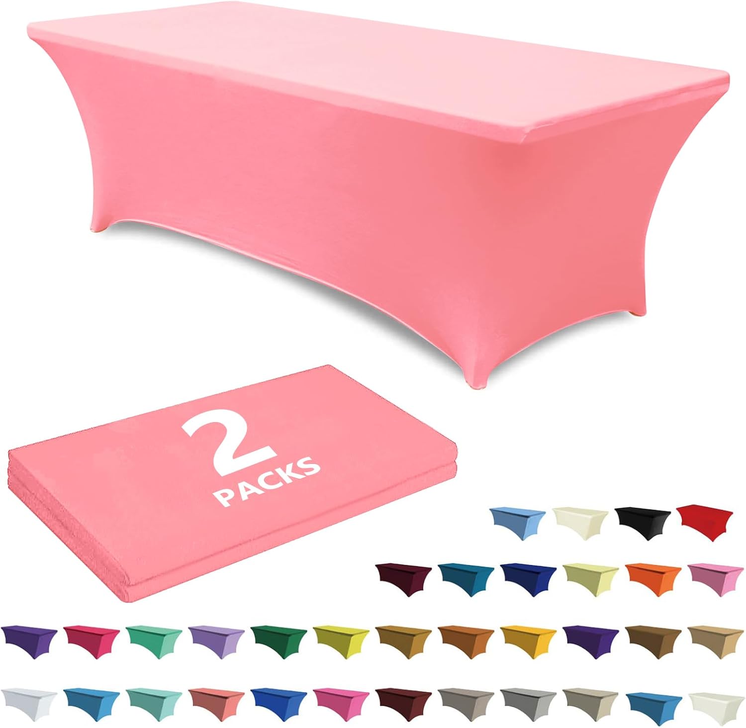 ABCCANOPY Spandex Tablecloths for Home Rectangular Table (Full encirclement)