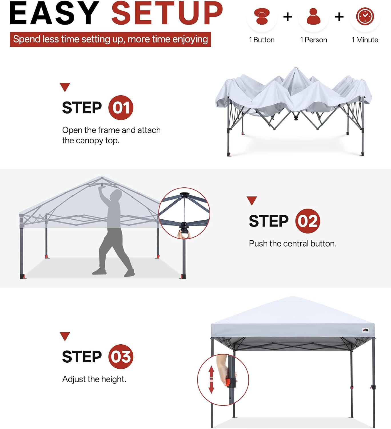 Low Crest™ Outdoor Pop Up Canopy Tent