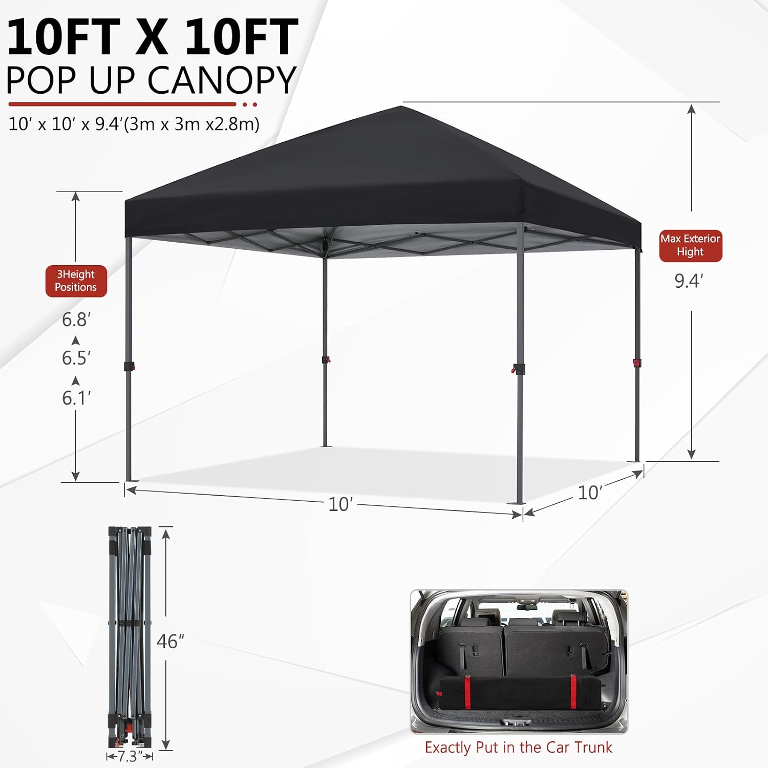 Low Crest™ Outdoor Pop Up Canopy Tent