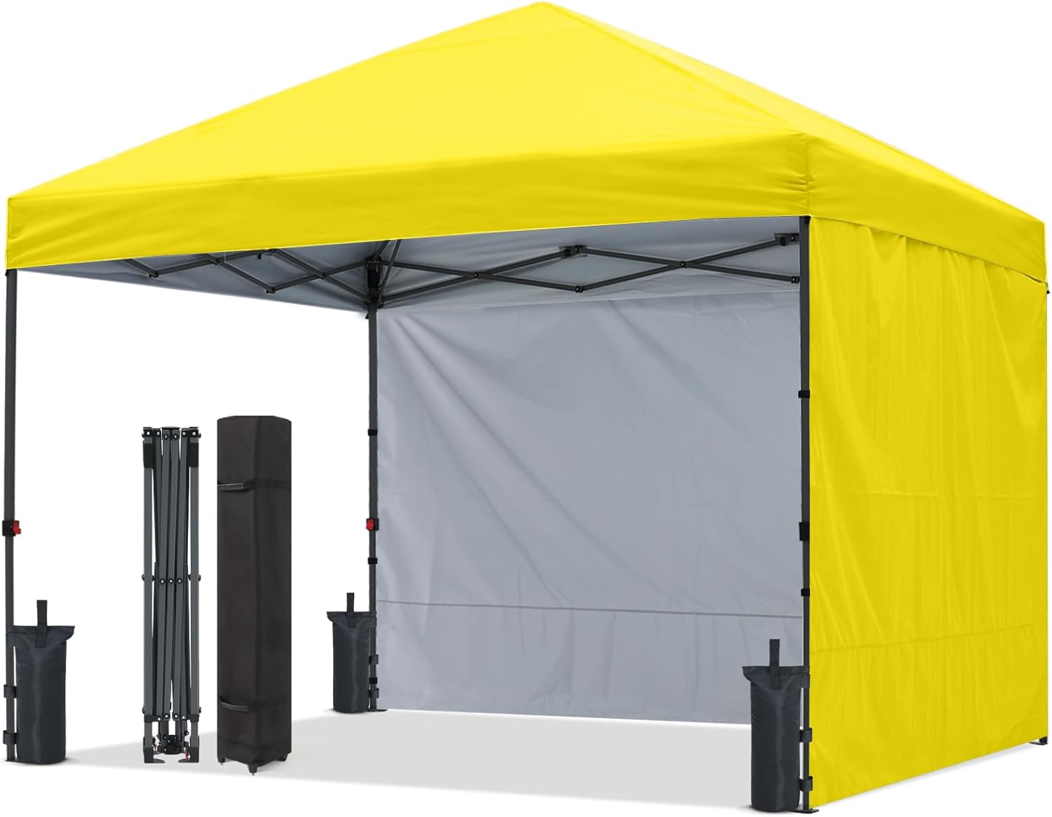 ABCCANOPY Outdoor Pop Up Canopy Tent with 2 Sun Walls (Low Crest™) - 6x6, 8x8, 10x10