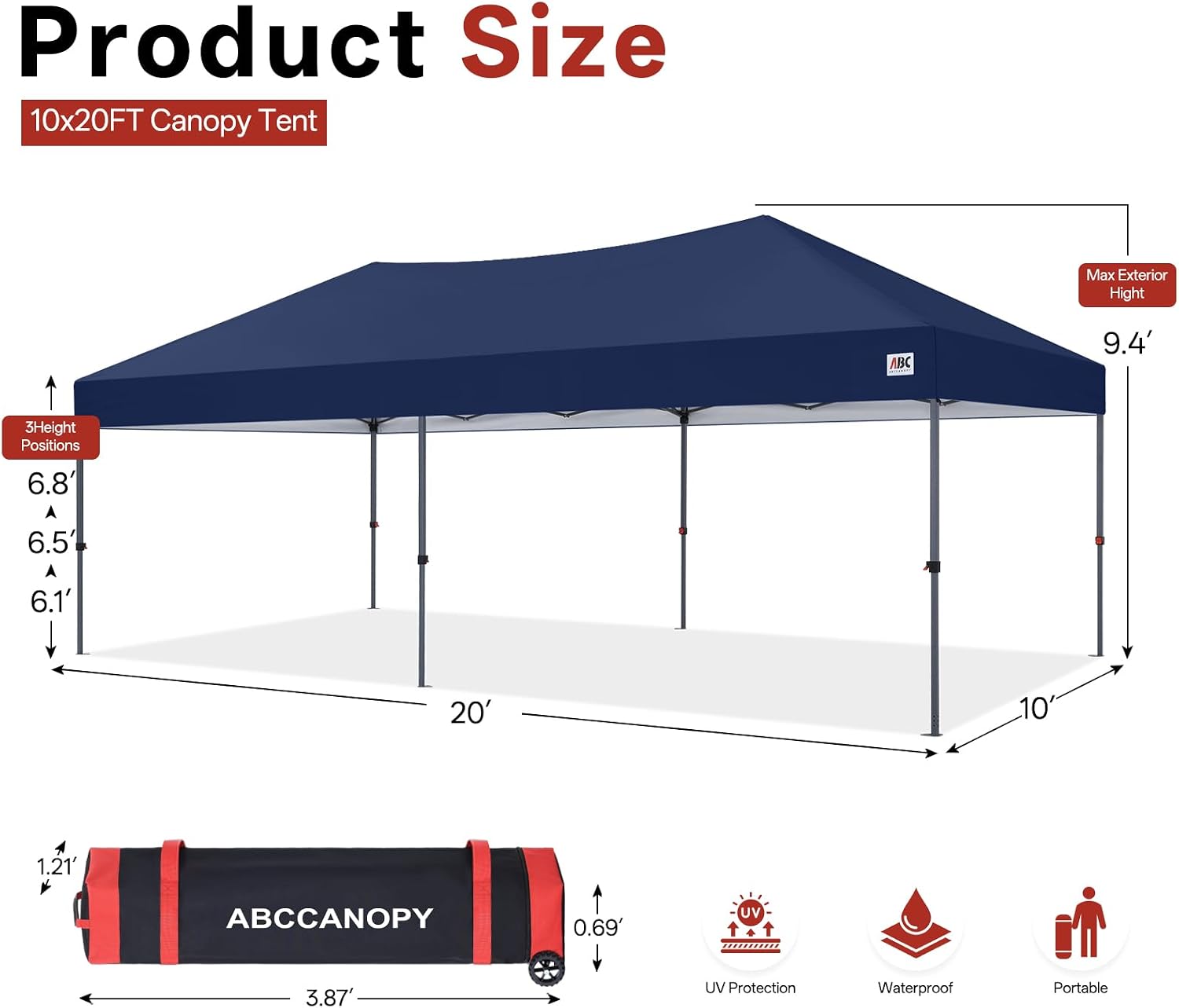 Low Crest® Outdoor Pop Up Canopy Tent