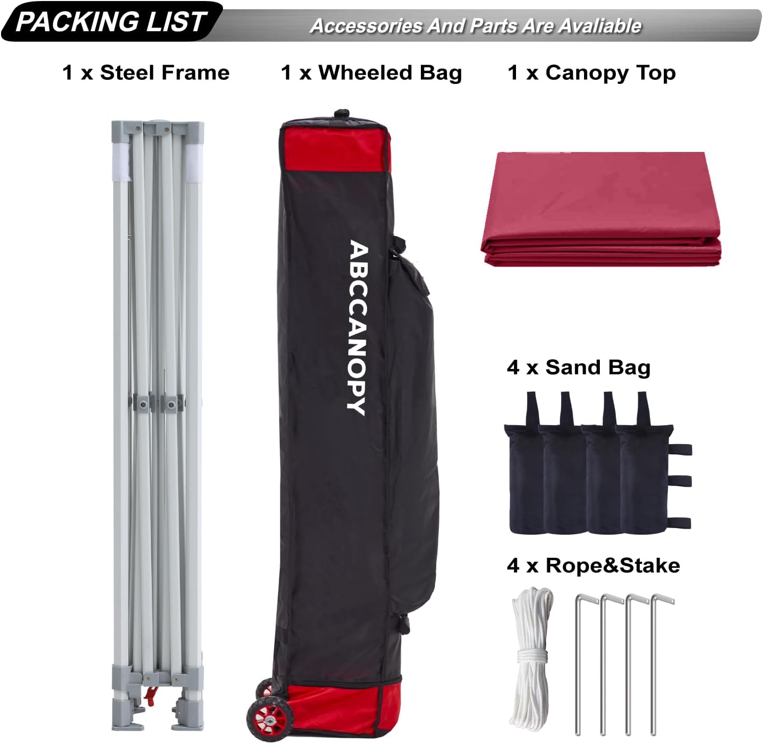 S1 Nova Base® - Frame Heavy Duty Pop Up Canopy Tent 8x8/10x10/10x15/10x20
