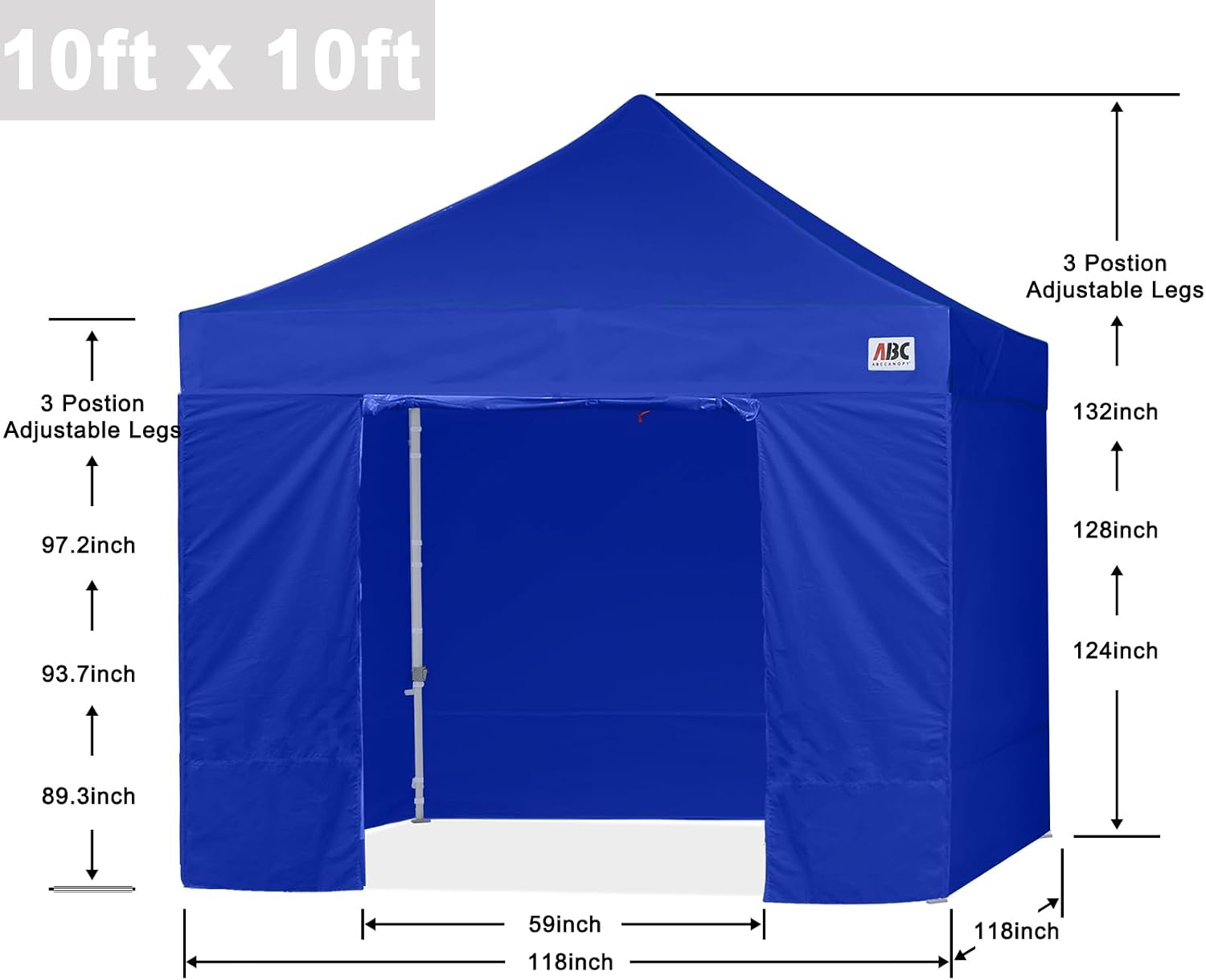 S1 Nova Base® - Lite Pop Up Canopy Tent with Sidewalls