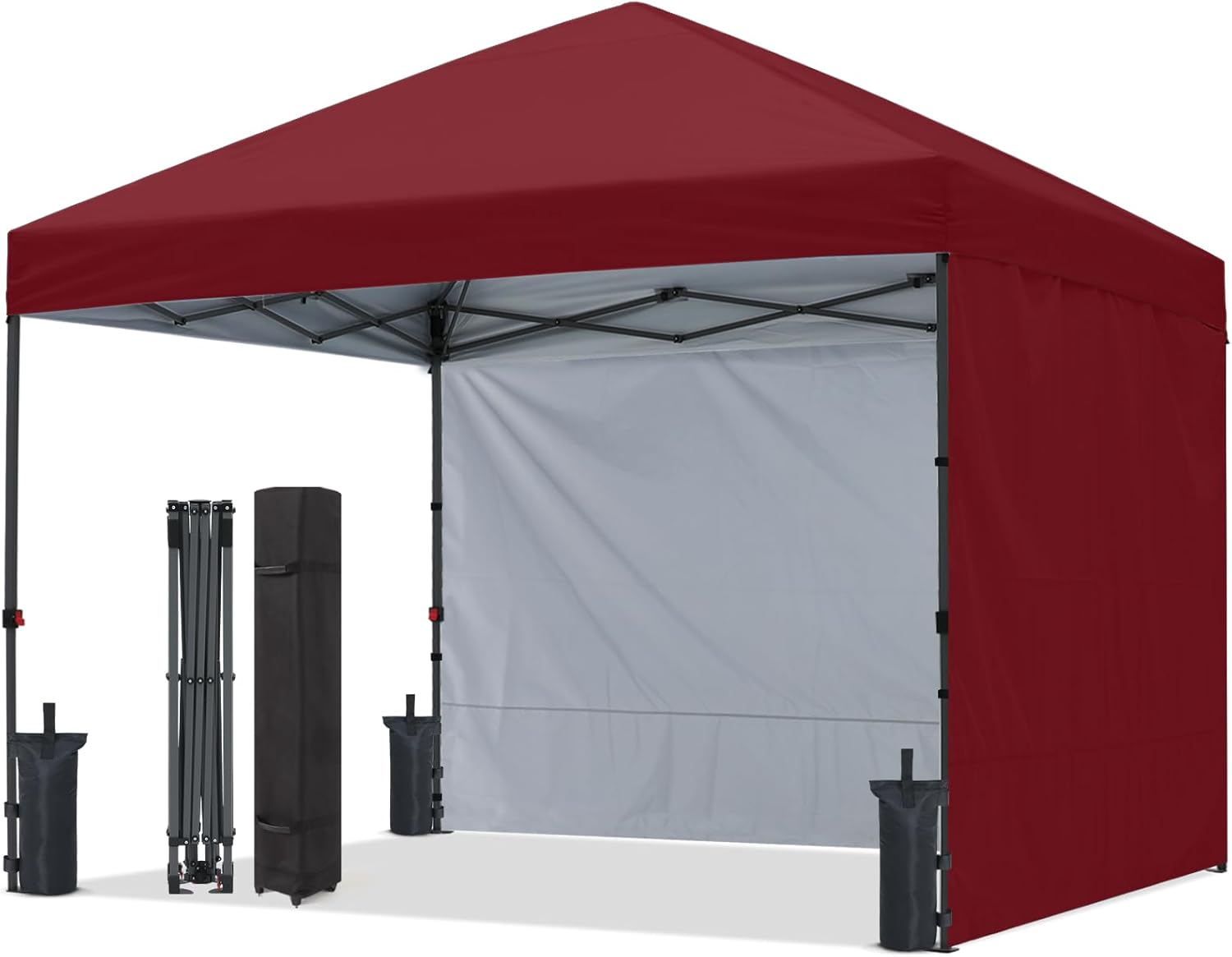 ABCCANOPY Outdoor Pop Up Canopy Tent with 2 Sun Walls (Low Crest™) - 6x6, 8x8, 10x10