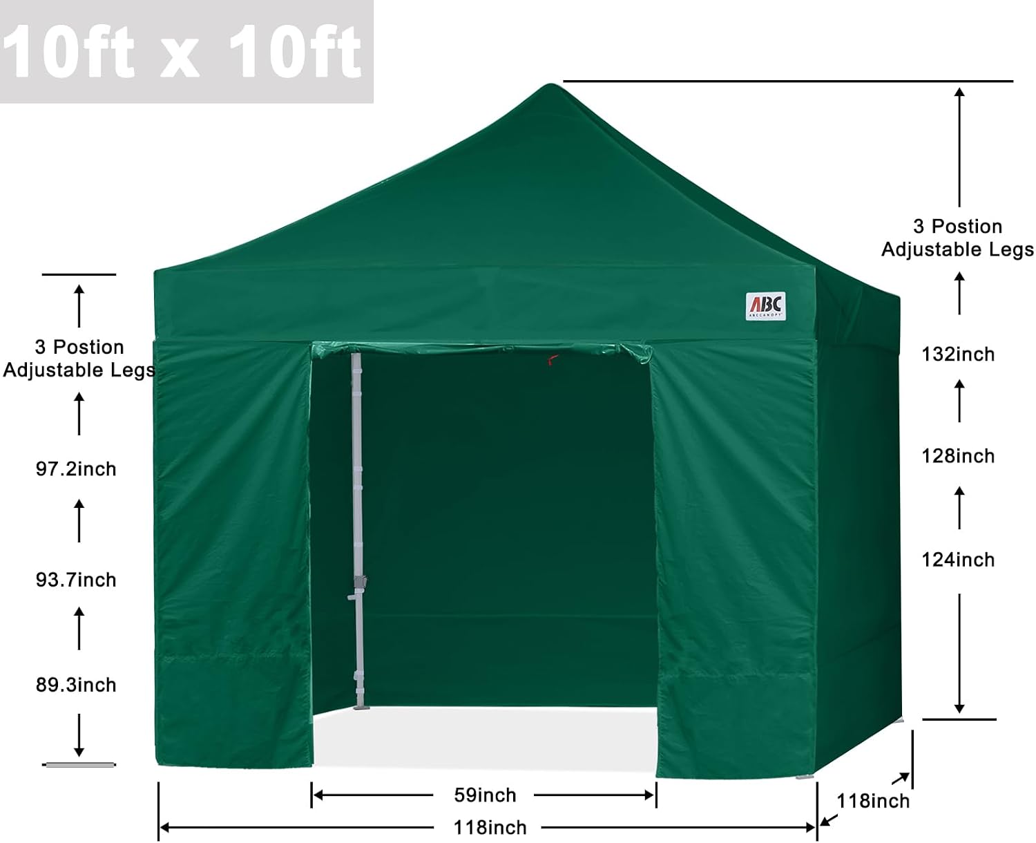 S1 Nova Base® - Lite Pop Up Canopy Tent with Sidewalls