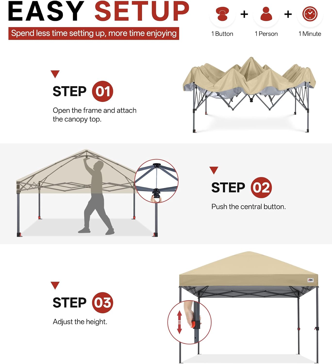 Low Crest™ Outdoor Pop Up Canopy Tent
