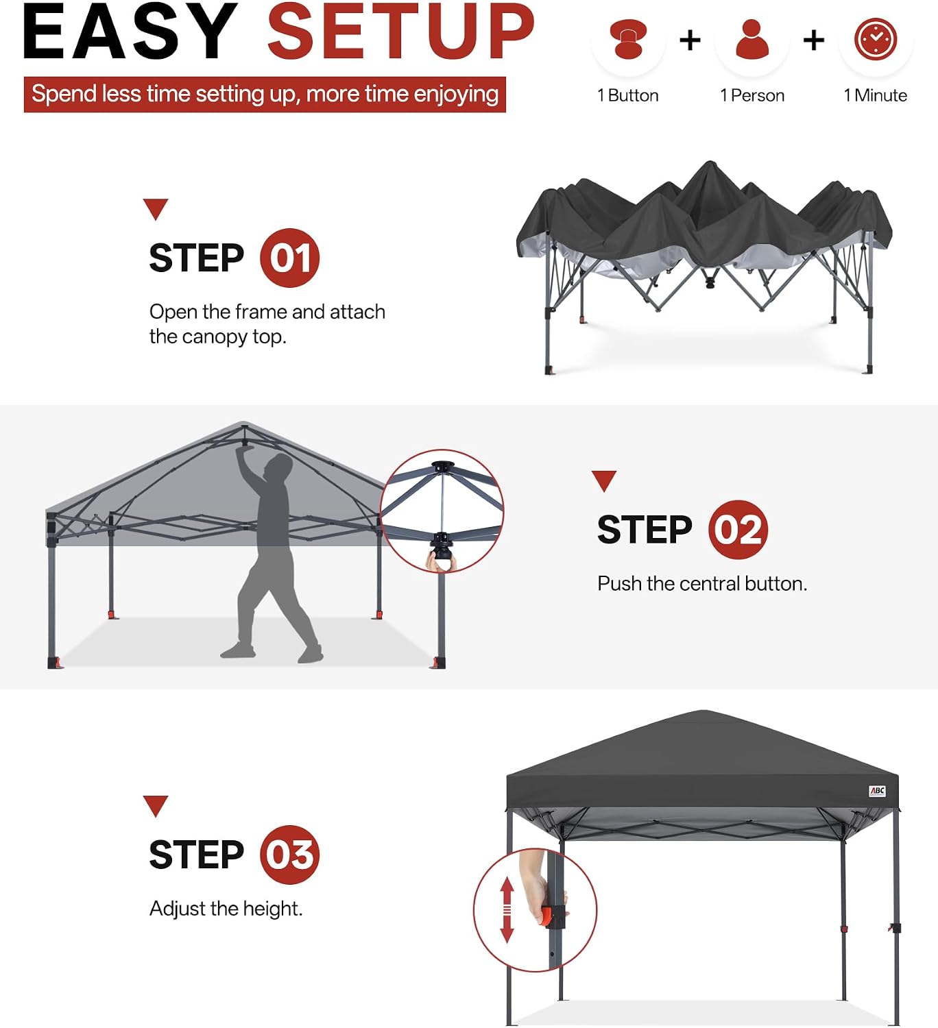 Low Crest™ Outdoor Pop Up Canopy Tent