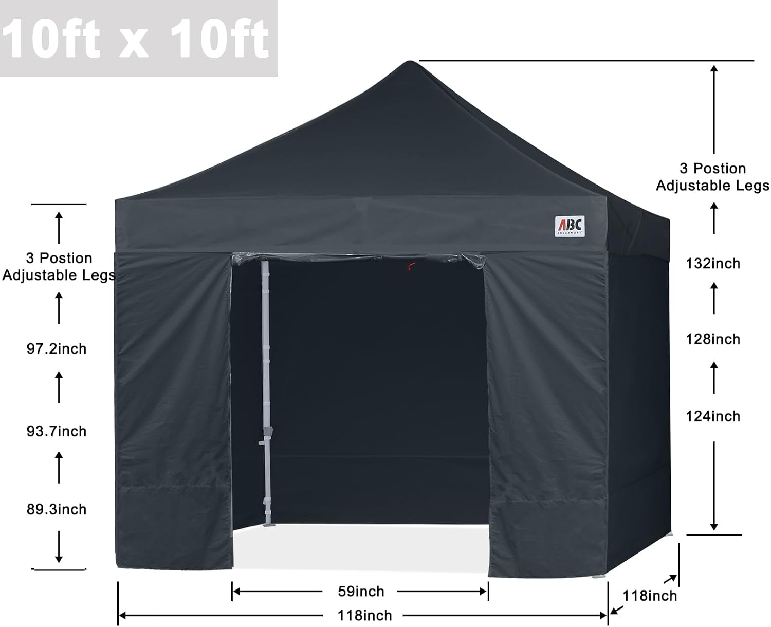S1 Nova Base® - Lite Pop Up Canopy Tent with Sidewalls