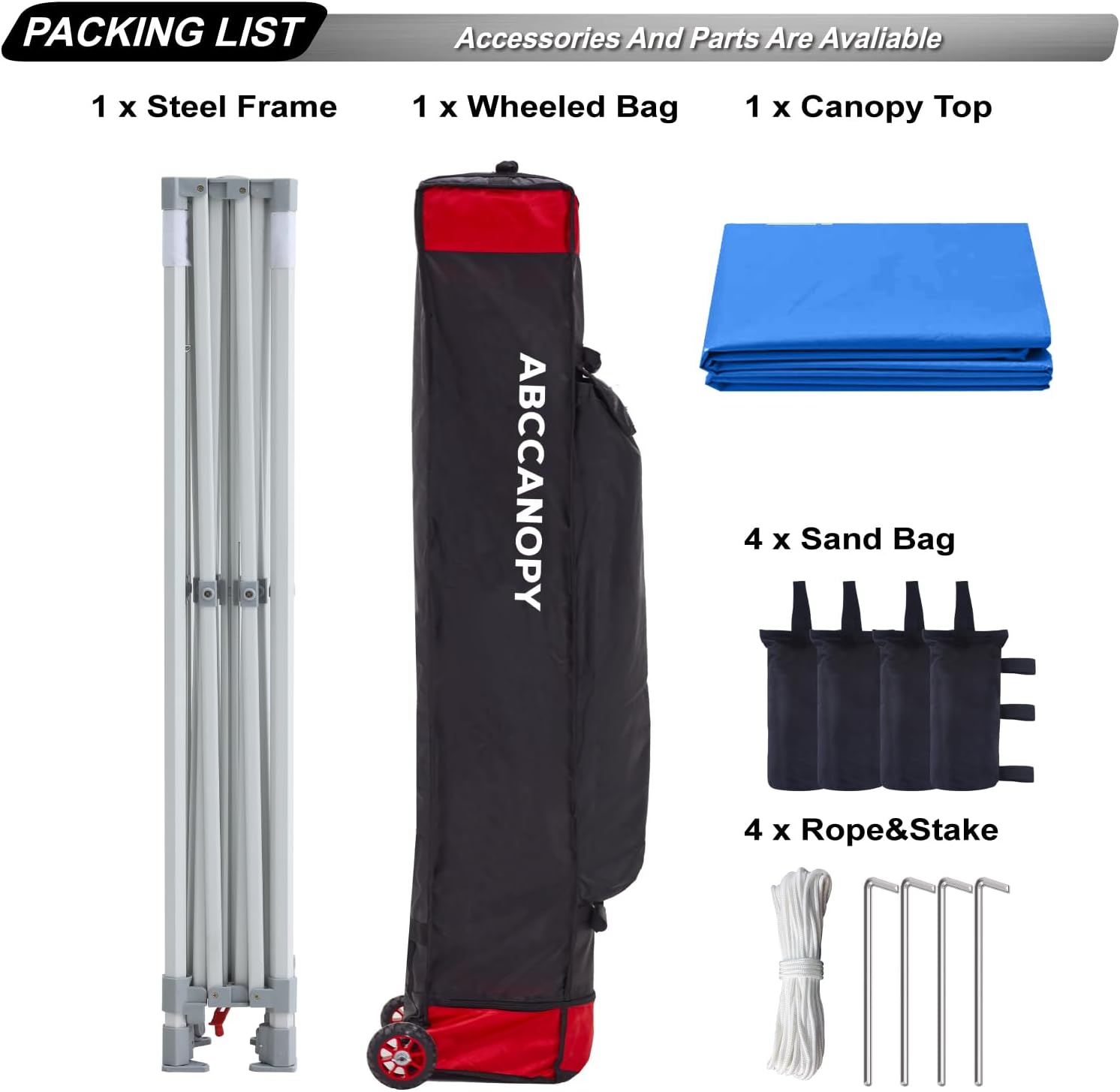 S1 Nova Base® - Frame Heavy Duty Pop Up Canopy Tent 8x8/10x10/10x15/10x20
