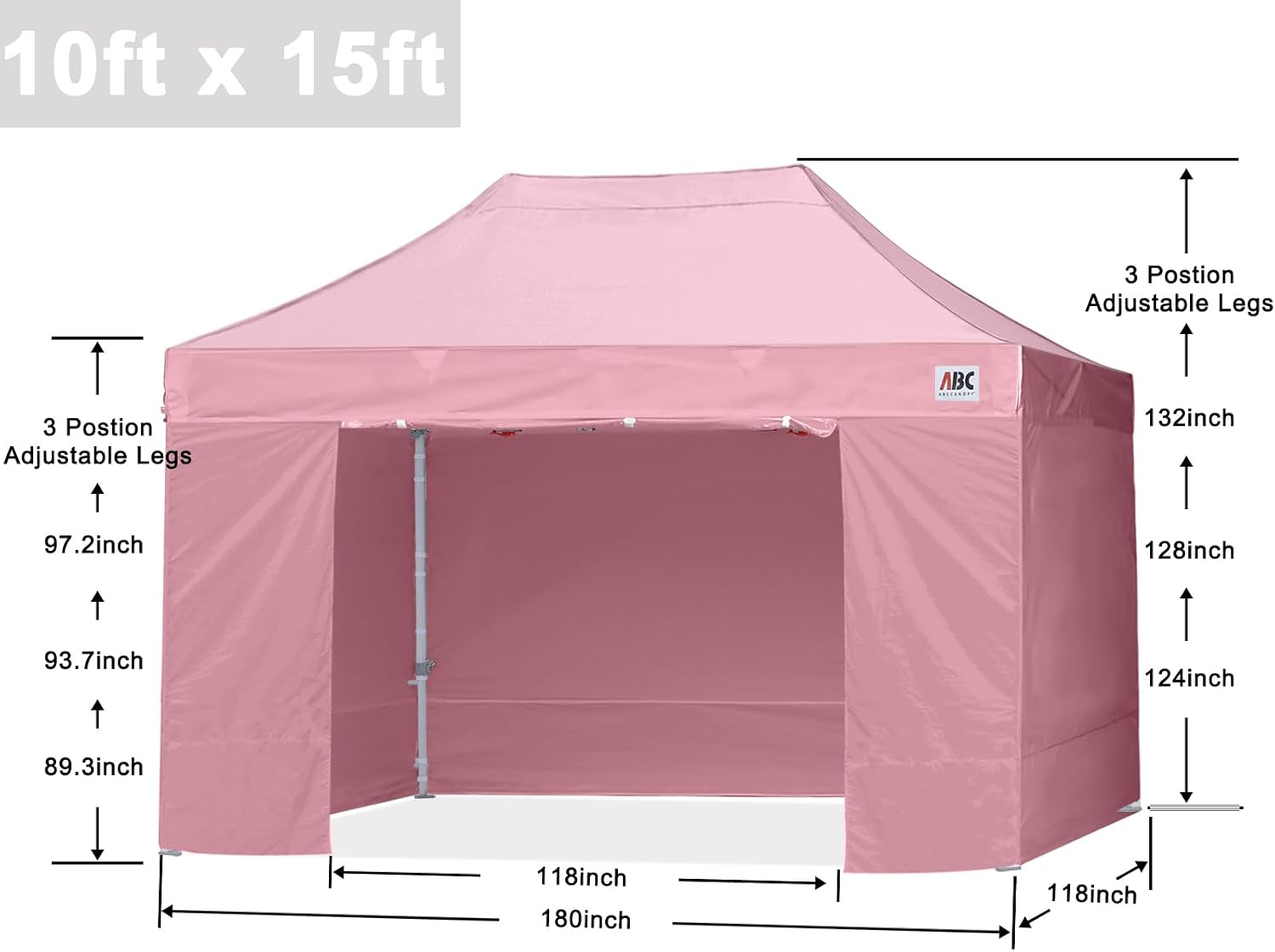 S1 Nova Base® - Lite Pop Up Canopy Tent with Sidewalls
